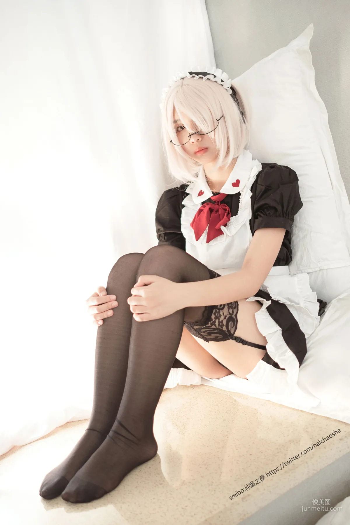 Black Stockings Maid [Qinglan Yinghua] Grand.019 Photo Set photo 33