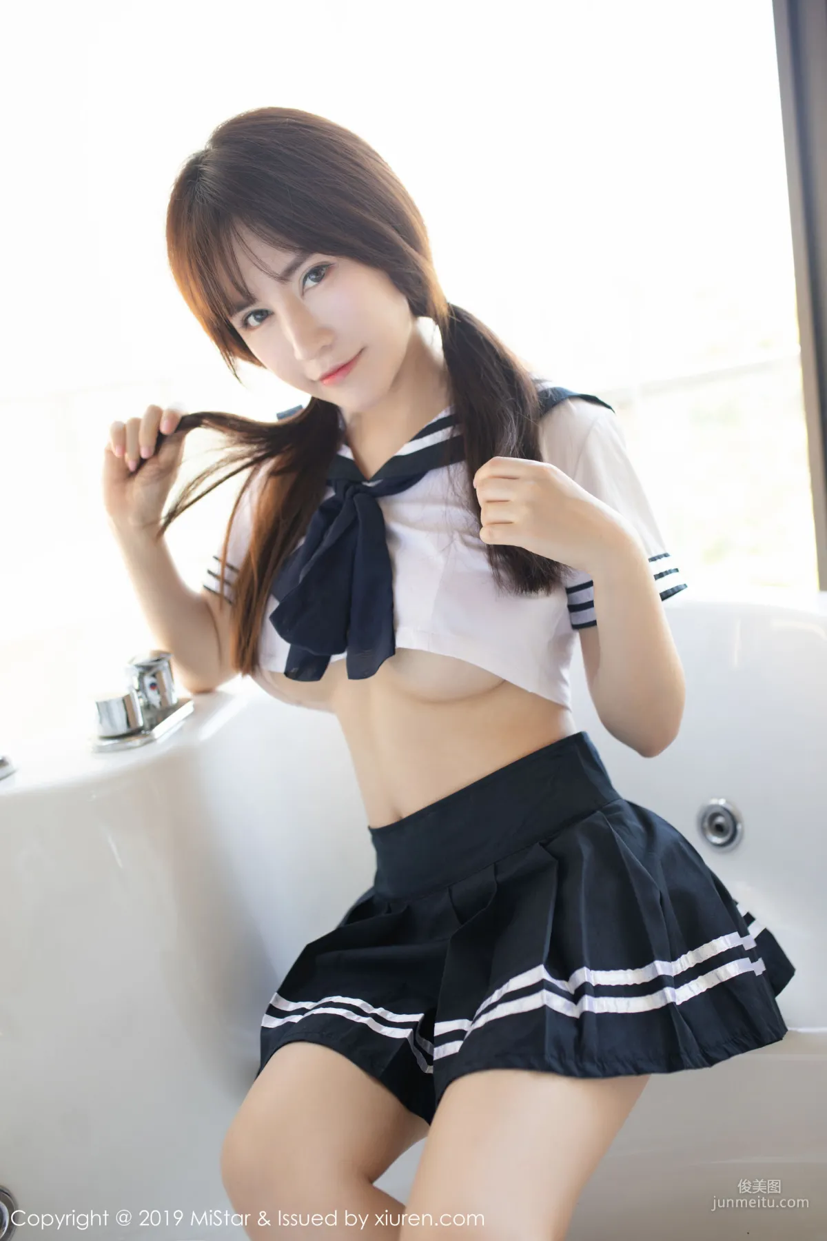 Xia Xizi, Bathtub Sailor Suit [MiStar] VOL.317 Photo Set photo 4