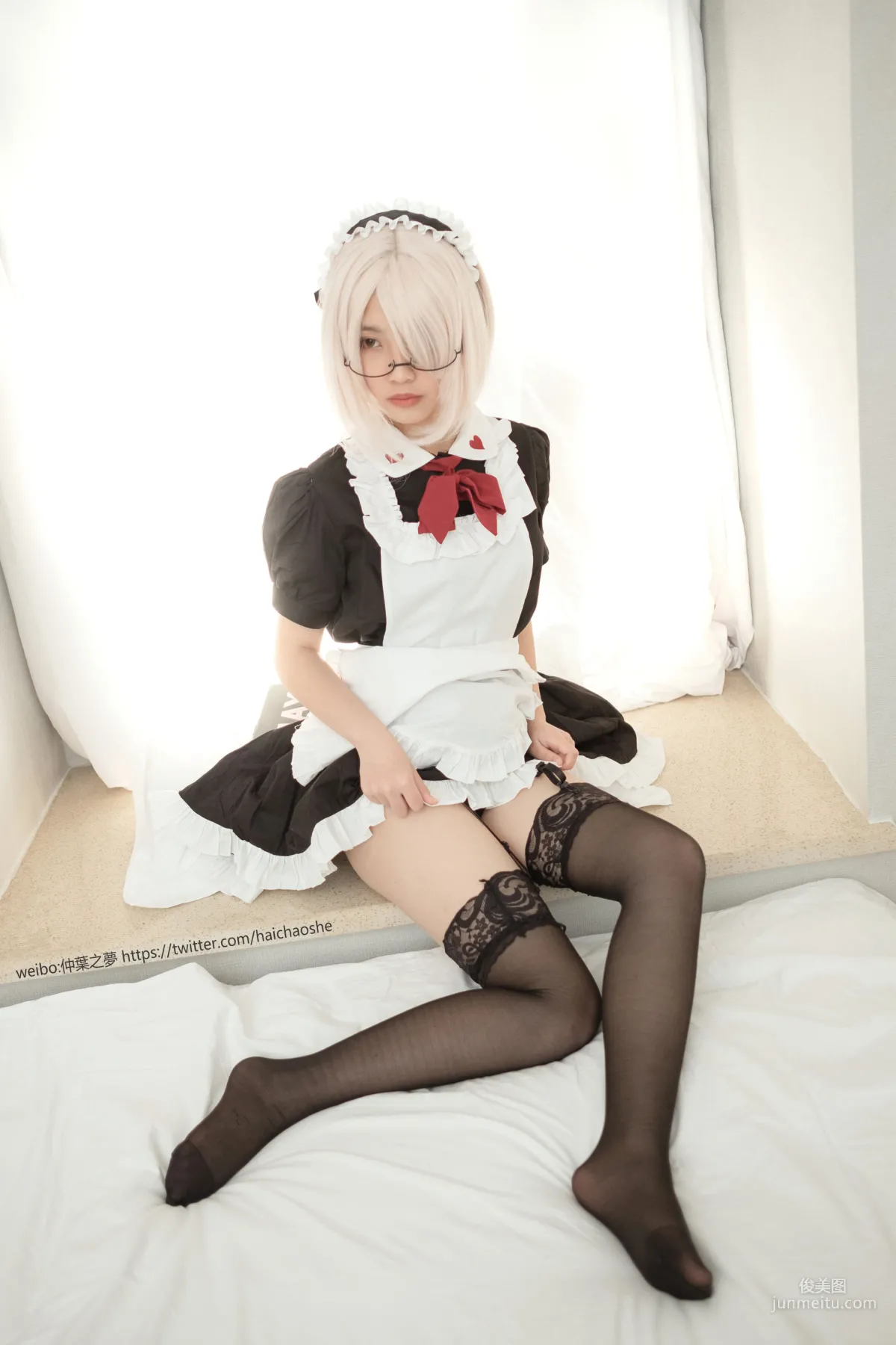 Black Stockings Maid [Qinglan Yinghua] Grand.019 Photo Set photo 8