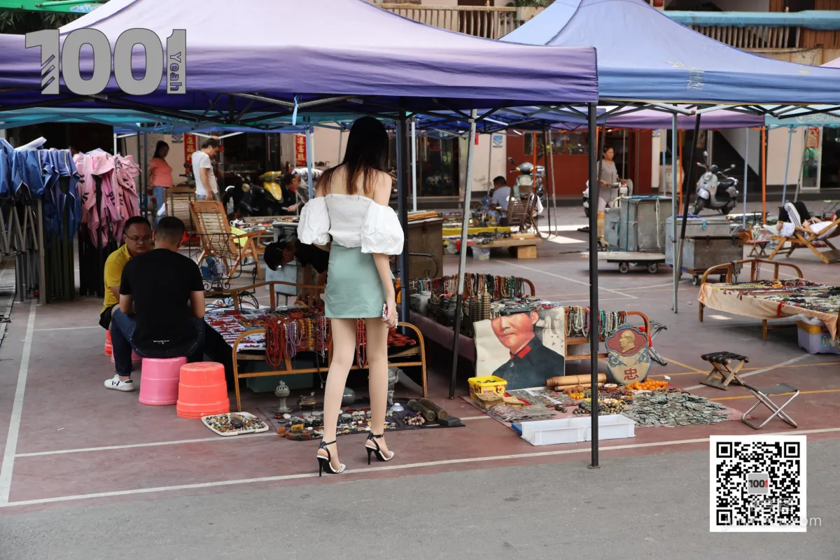 Model Xi Gua Strolling the Antique City 1 [One Thousand and One Nights] Stockings and Beautiful Legs Photo Set photo 23