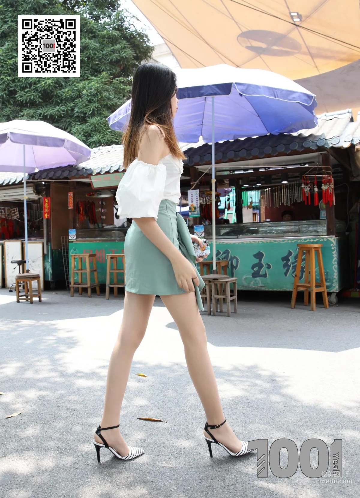 Model Xi Gua Strolling the Antique City 1 [One Thousand and One Nights] Stockings and Beautiful Legs Photo Set photo 68