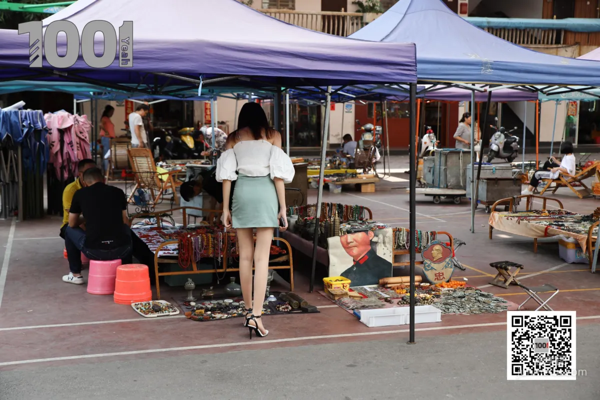 Model Xi Gua Strolling the Antique City 1 [One Thousand and One Nights] Stockings and Beautiful Legs Photo Set photo 82