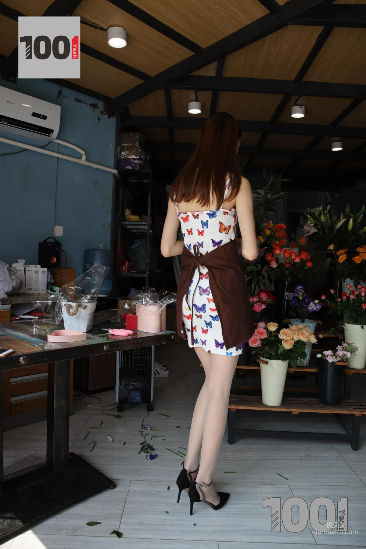 Model Cao Mei, Florist 1 [One Thousand and One Nights] Stockings and Beautiful Legs Photo Set photo 34