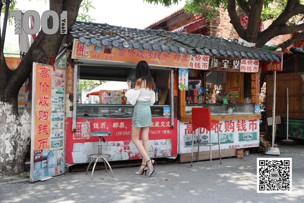 Model Xi Gua Strolling the Antique City 1 [One Thousand and One Nights] Stockings and Beautiful Legs Photo Set photo 13