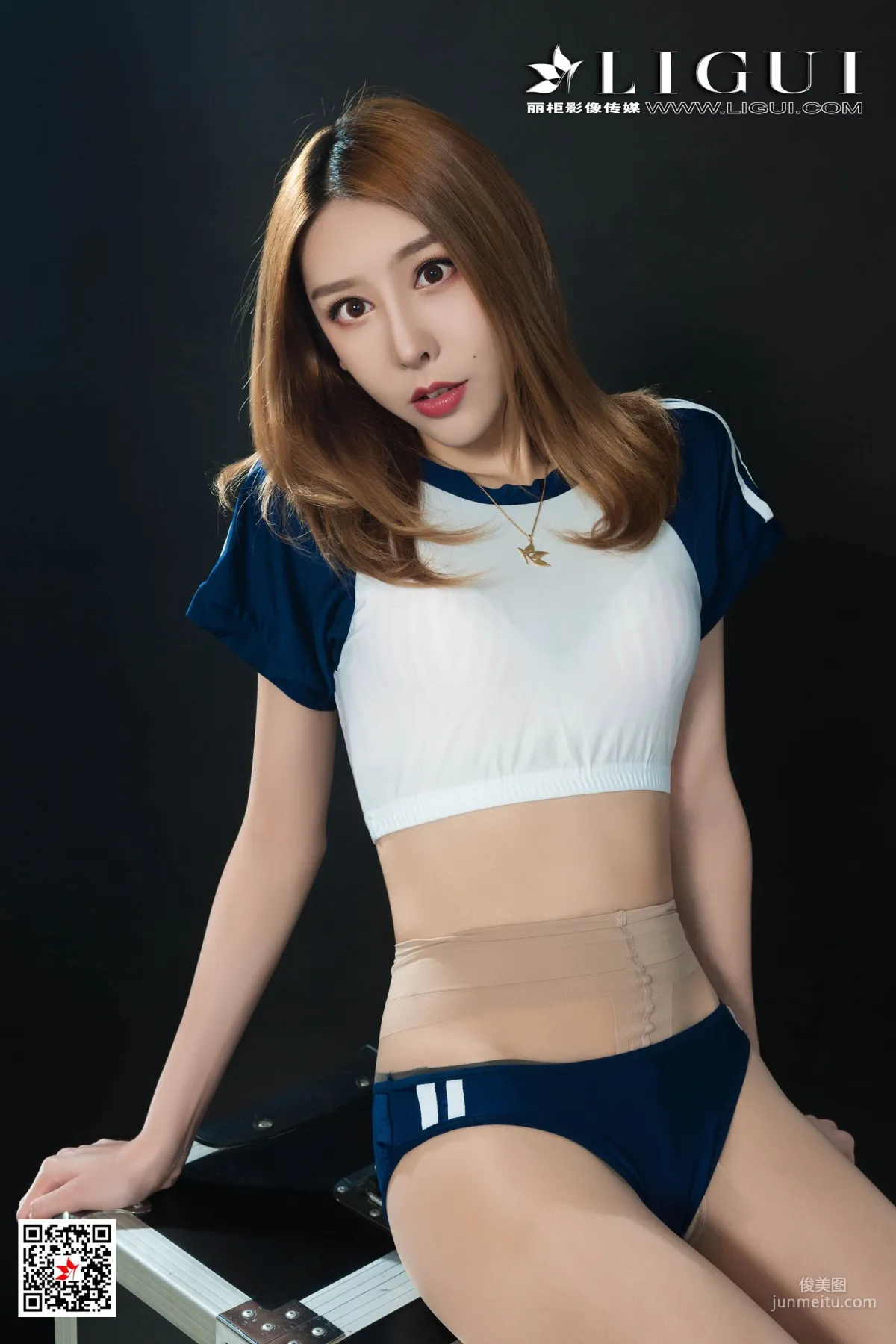 Model Tu Zi, Gymnastics Outfit Fitness Girl [Ligui] Web Beauty Photo Set photo 2