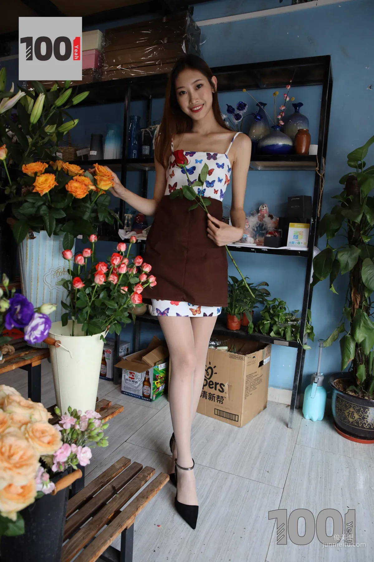 Model Cao Mei, Florist 1 [One Thousand and One Nights] Stockings and Beautiful Legs Photo Set photo 32