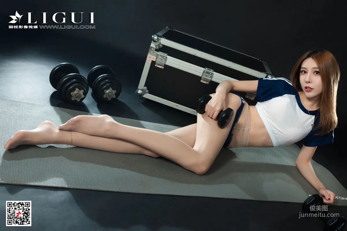 Model Tu Zi, Gymnastics Outfit Fitness Girl [Ligui] Web Beauty Photo Set photo 38