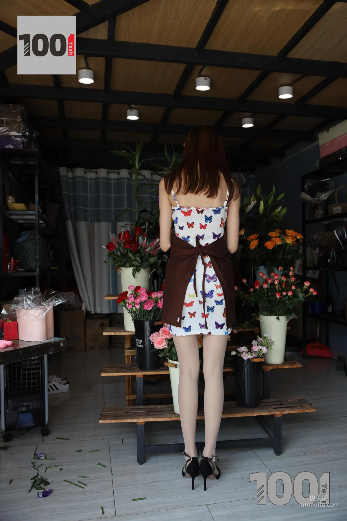 Model Cao Mei, Florist 1 [One Thousand and One Nights] Stockings and Beautiful Legs Photo Set photo 45