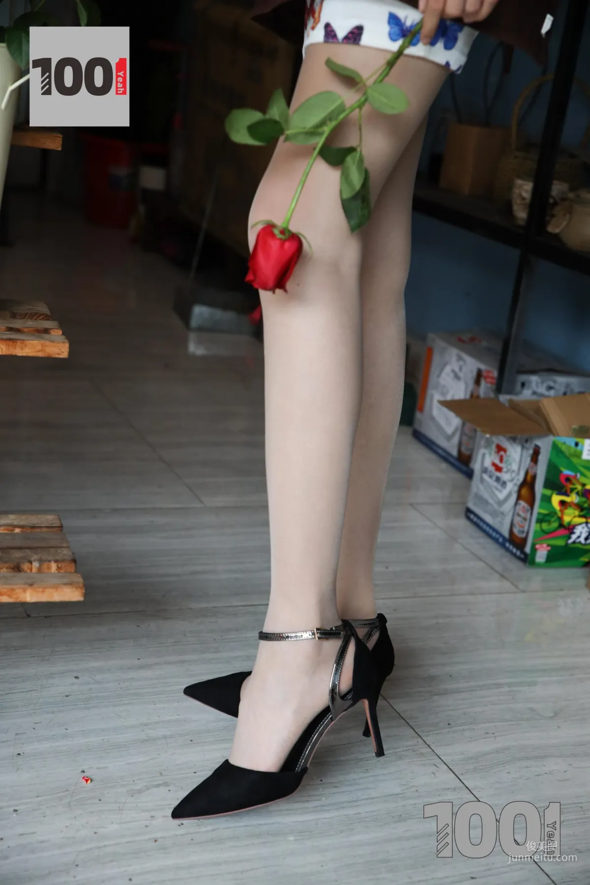 Model Cao Mei, Florist 1 [One Thousand and One Nights] Stockings and Beautiful Legs Photo Set photo 29
