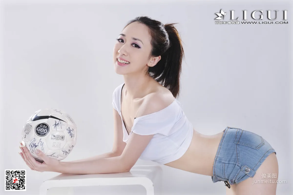 Model 秋晨《超短热裤足球女郎》 [丽柜LIGUI] 写真集12