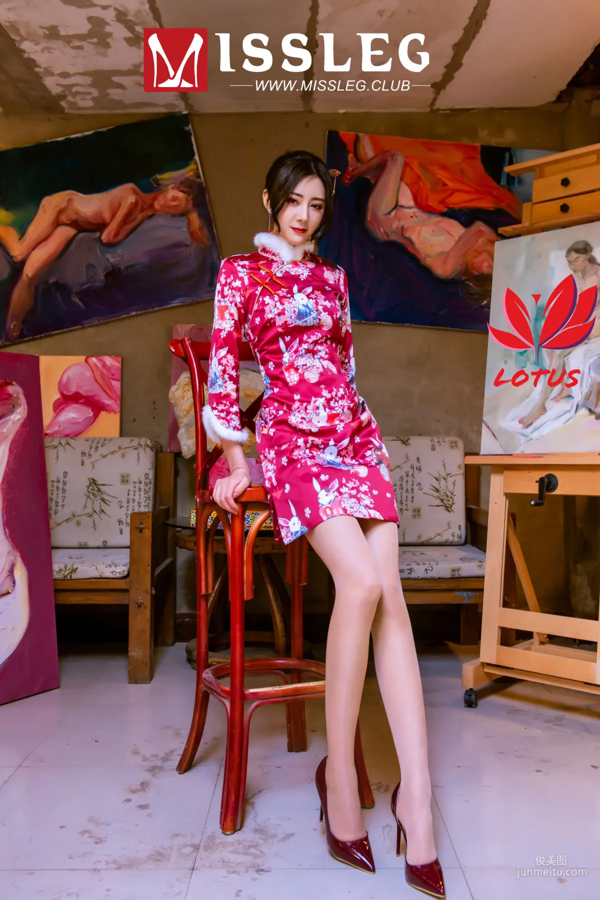 Xi Xi (Mo Xiaoxi), Painting Academy New Year Solo [MissLeg] M004 Photo Set photo 25