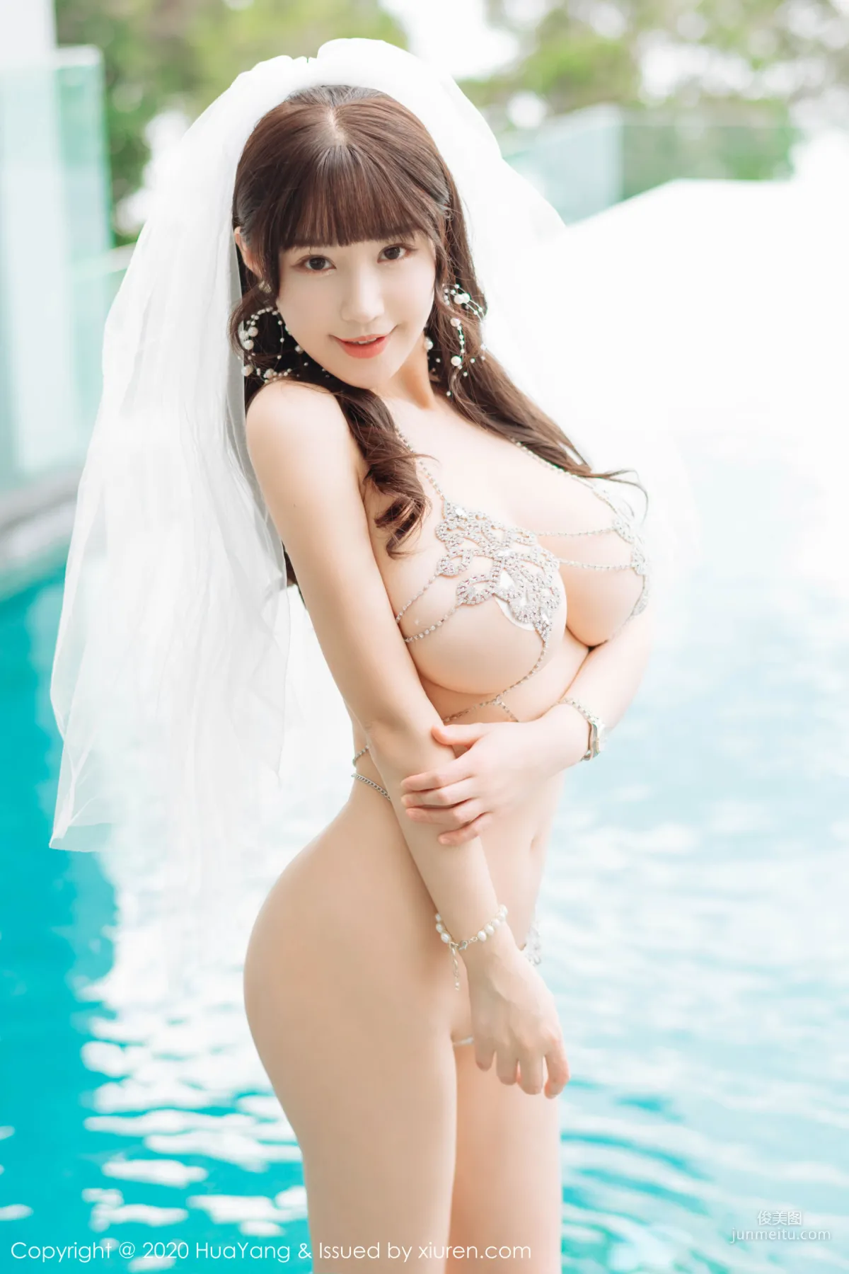 Barbie Keer Flower, Exquisite Hollow-Out Lingerie and Veil Series [HuaYang] Vol.214 Photo Set photo 57