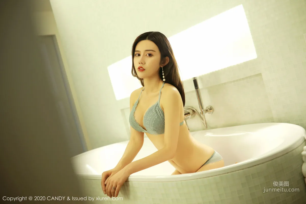 Cris Zhuo Yaqi, Bathroom Tempting Lingerie Private Shoot Charm [Candy] Vol.076 Photo Set photo 8