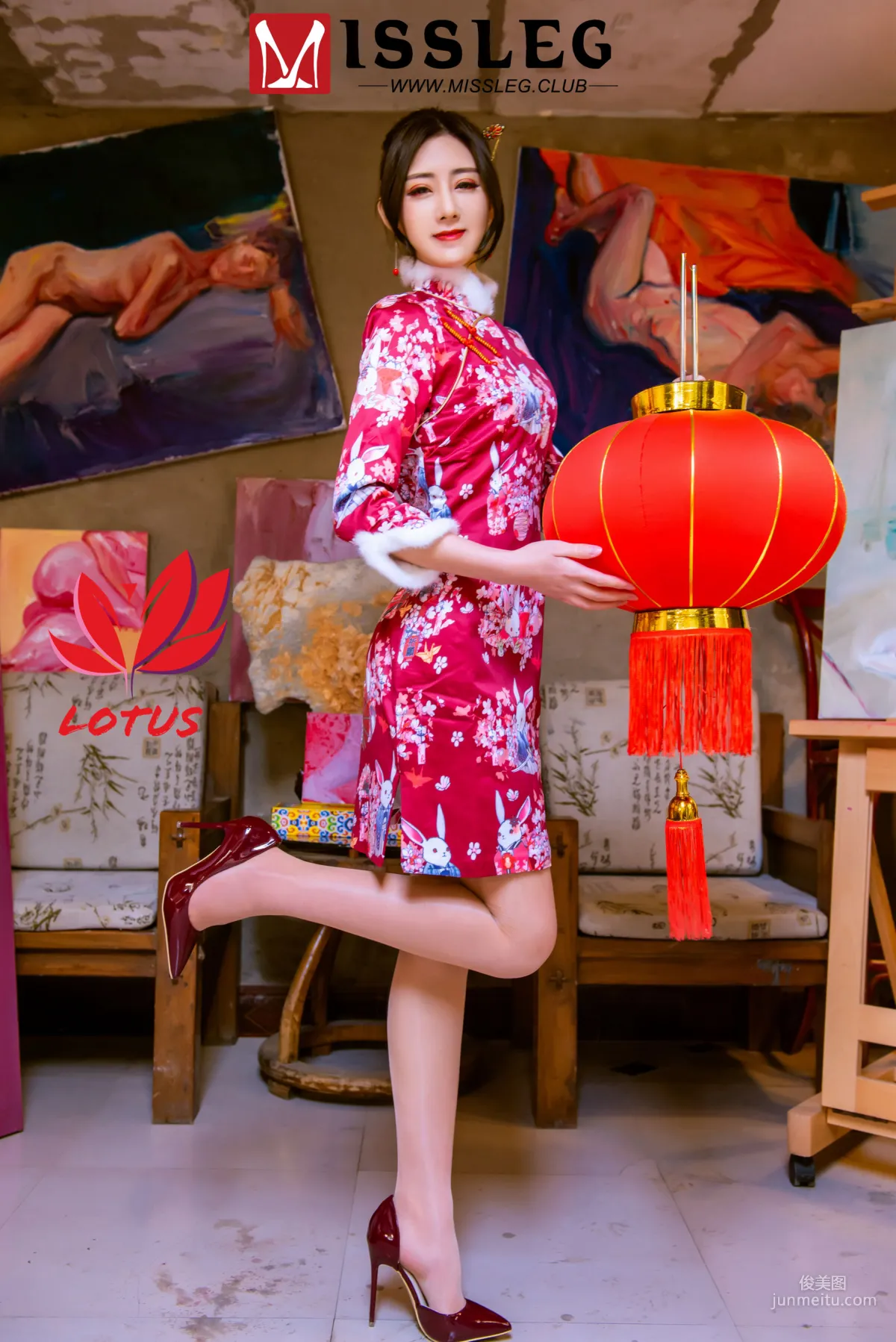 Xi Xi (Mo Xiaoxi), Painting Academy New Year Solo [MissLeg] M004 Photo Set photo 22