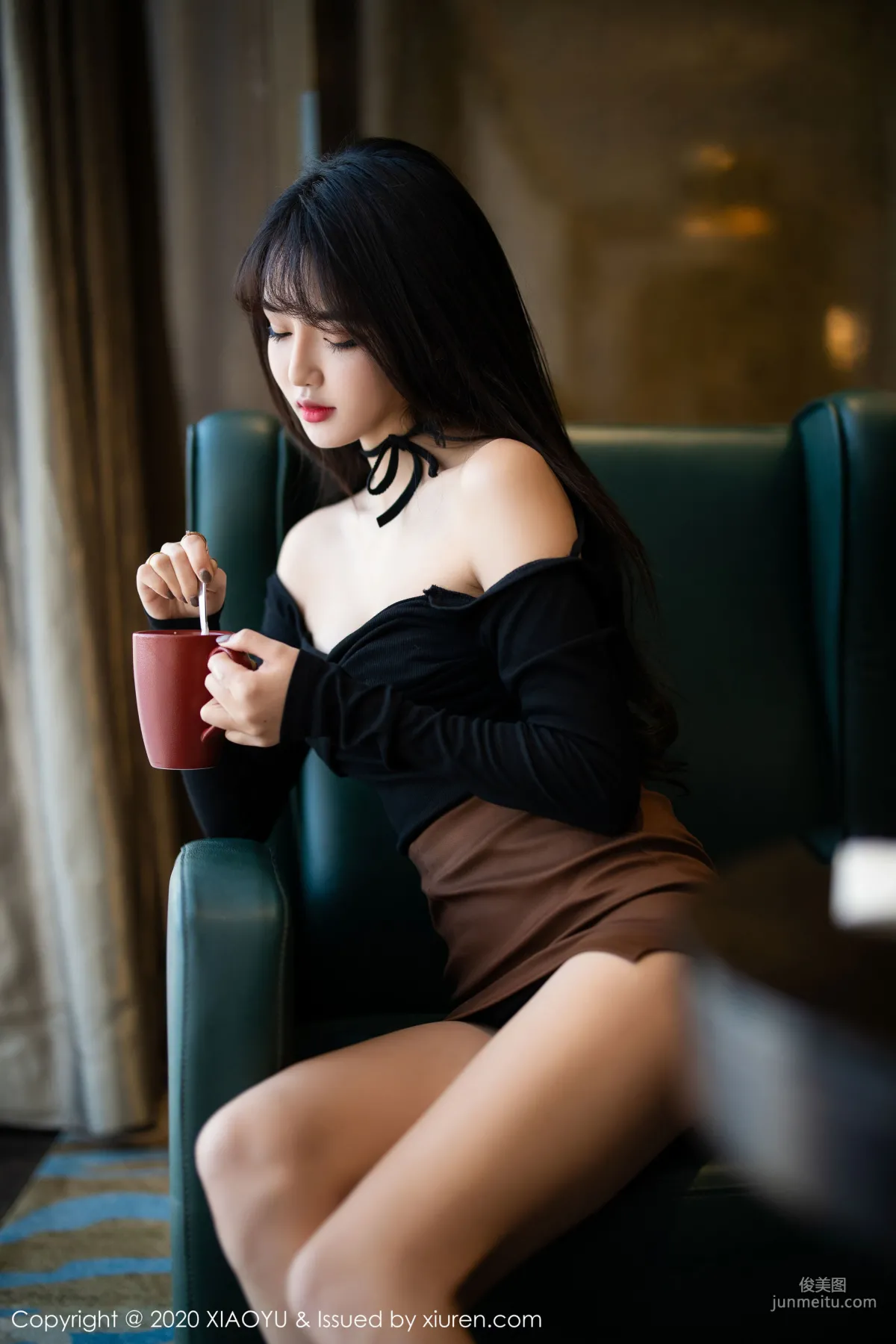 Miko Jiang Sexy Strapless Lingerie and Lace Suspender Stockings [XIAOYU] Vol.248 Photo Set photo 6