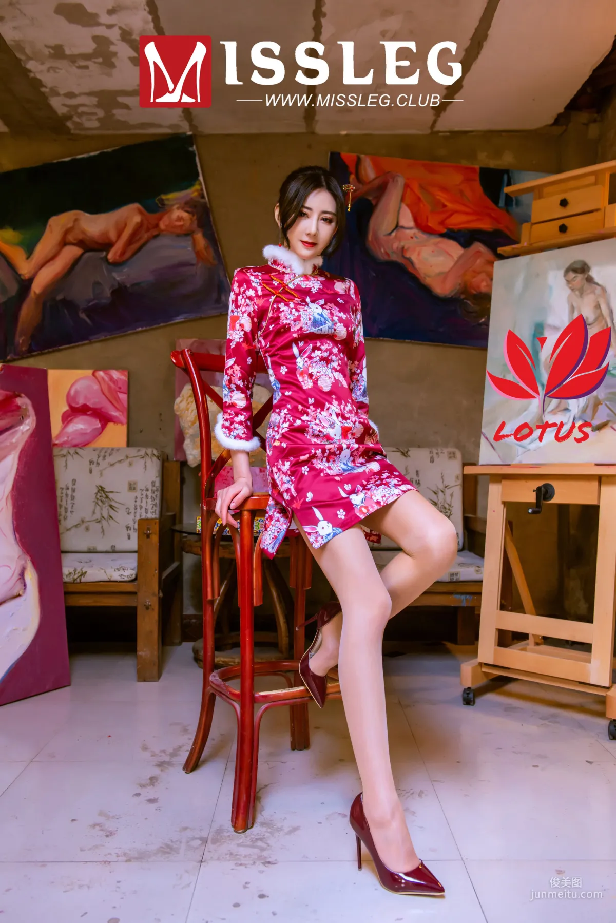 Xi Xi (Mo Xiaoxi), Painting Academy New Year Solo [MissLeg] M004 Photo Set photo 24