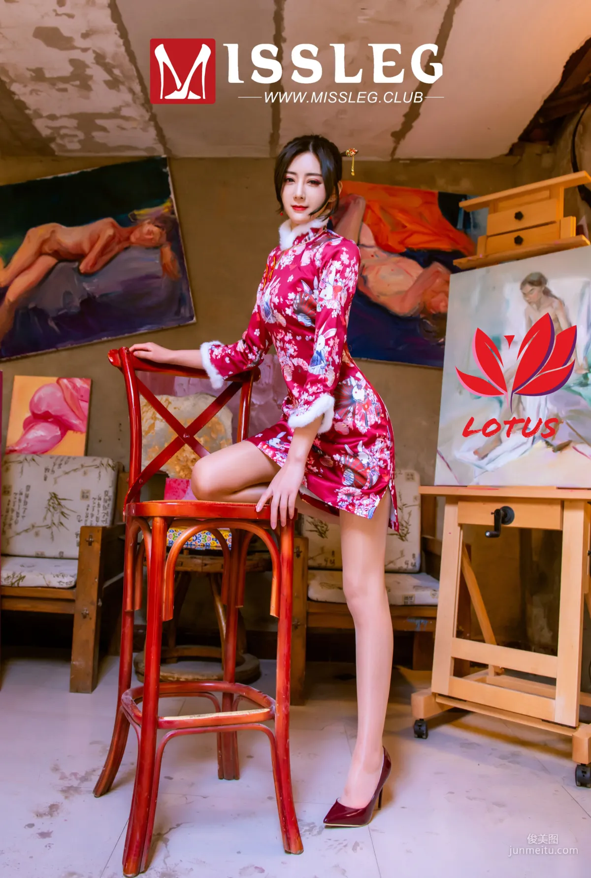 Xi Xi (Mo Xiaoxi), Painting Academy New Year Solo [MissLeg] M004 Photo Set photo 26