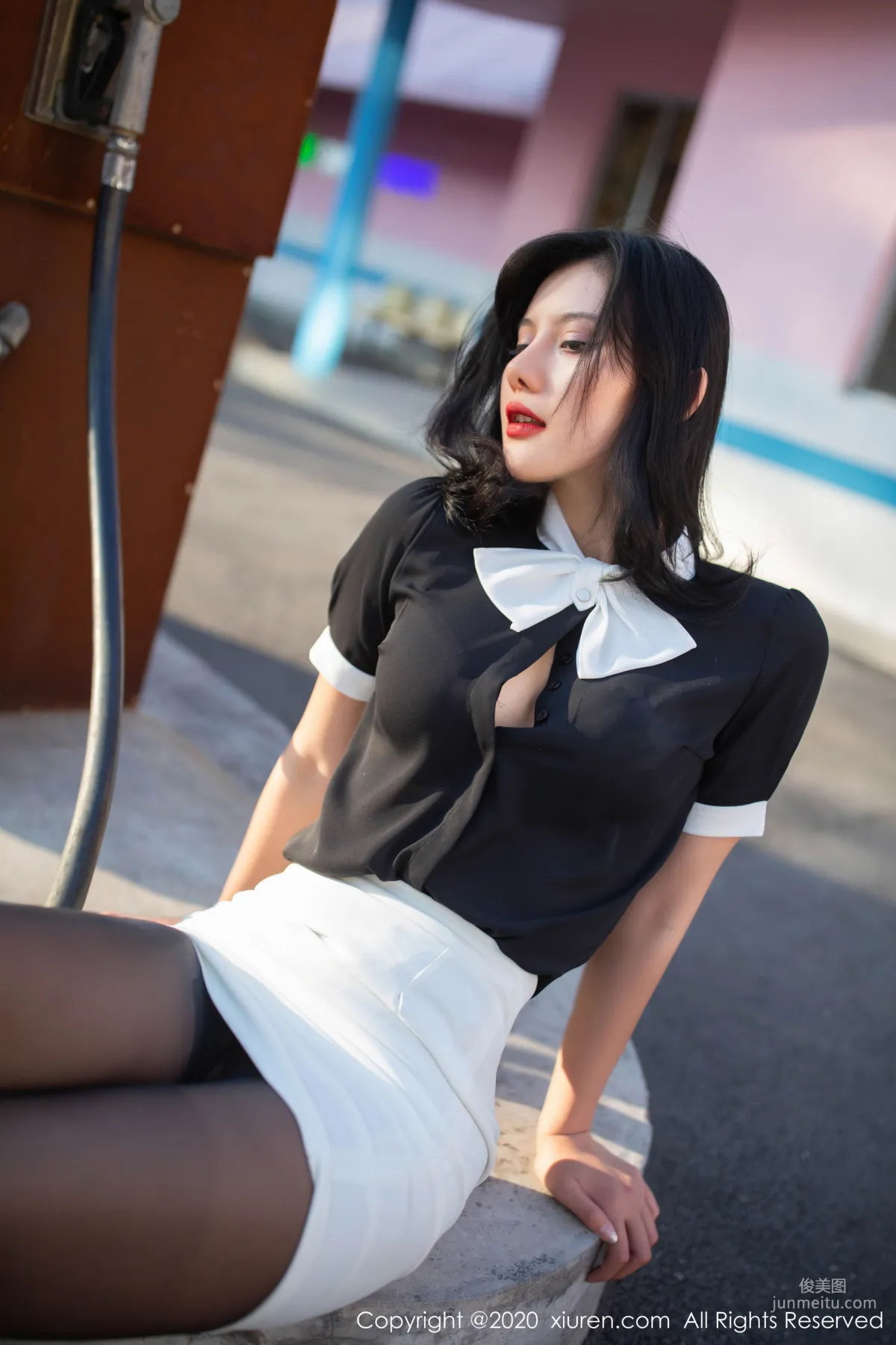 A Zhu, Gas Station Uniform Visual Temptation [XiuRen] No.2023 Photo Set photo 19