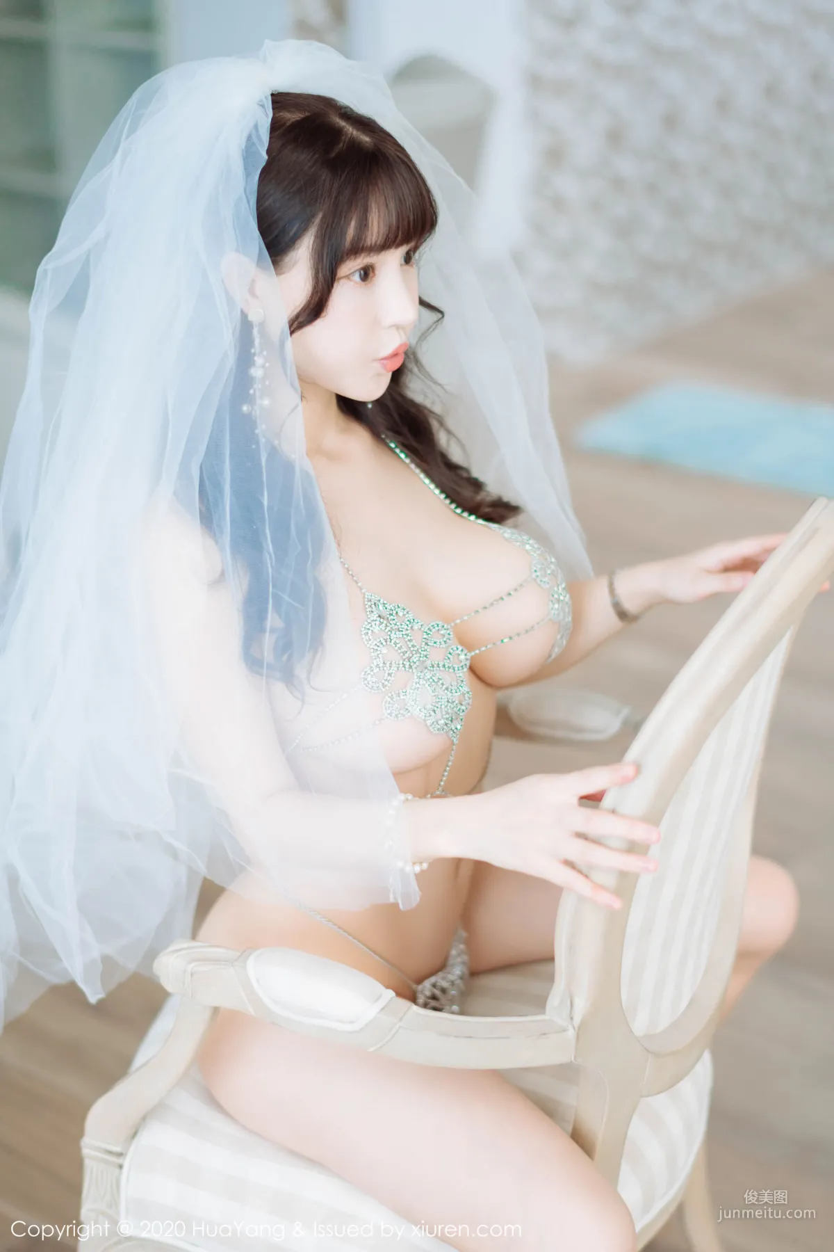 Barbie Keer Flower, Exquisite Hollow-Out Lingerie and Veil Series [HuaYang] Vol.214 Photo Set photo 41