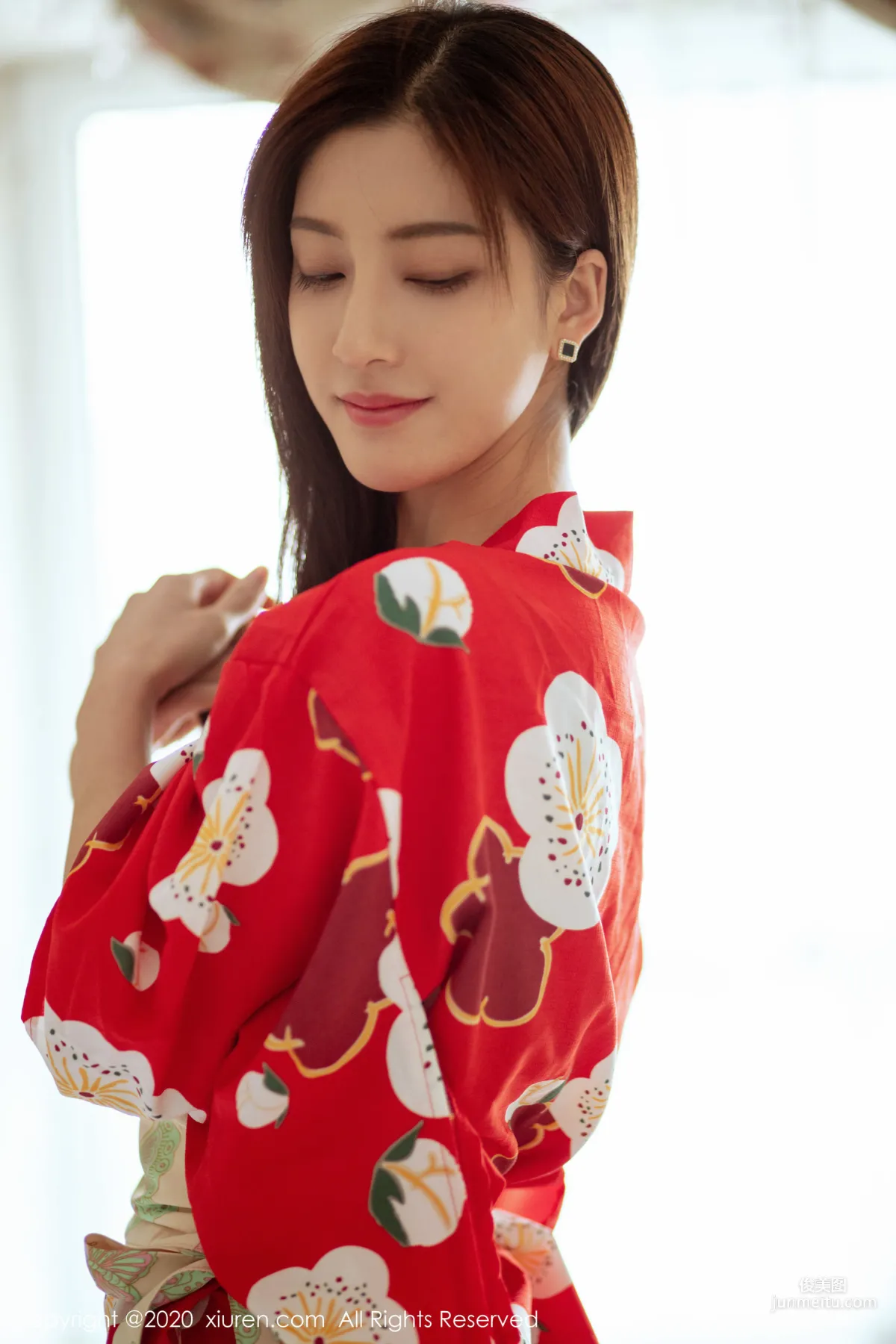 Lin Wenwen yooki, Kimono Black Stockings Theme Series [XiuRen] No.2015 Photo Set photo 14
