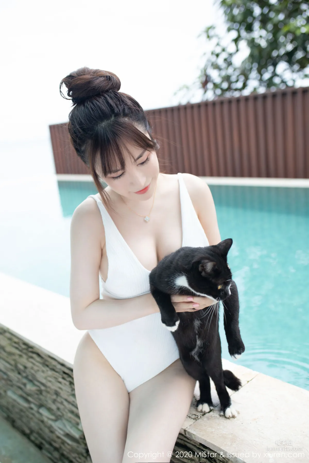 Xia Xizi, Big Bust School Swimsuit [MiStar] Vol.320 Photo Set photo 30