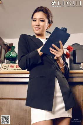 [麗櫃LiGui] Model 安娜《收銀美女絲足高跟》美腿玉足寫真圖片