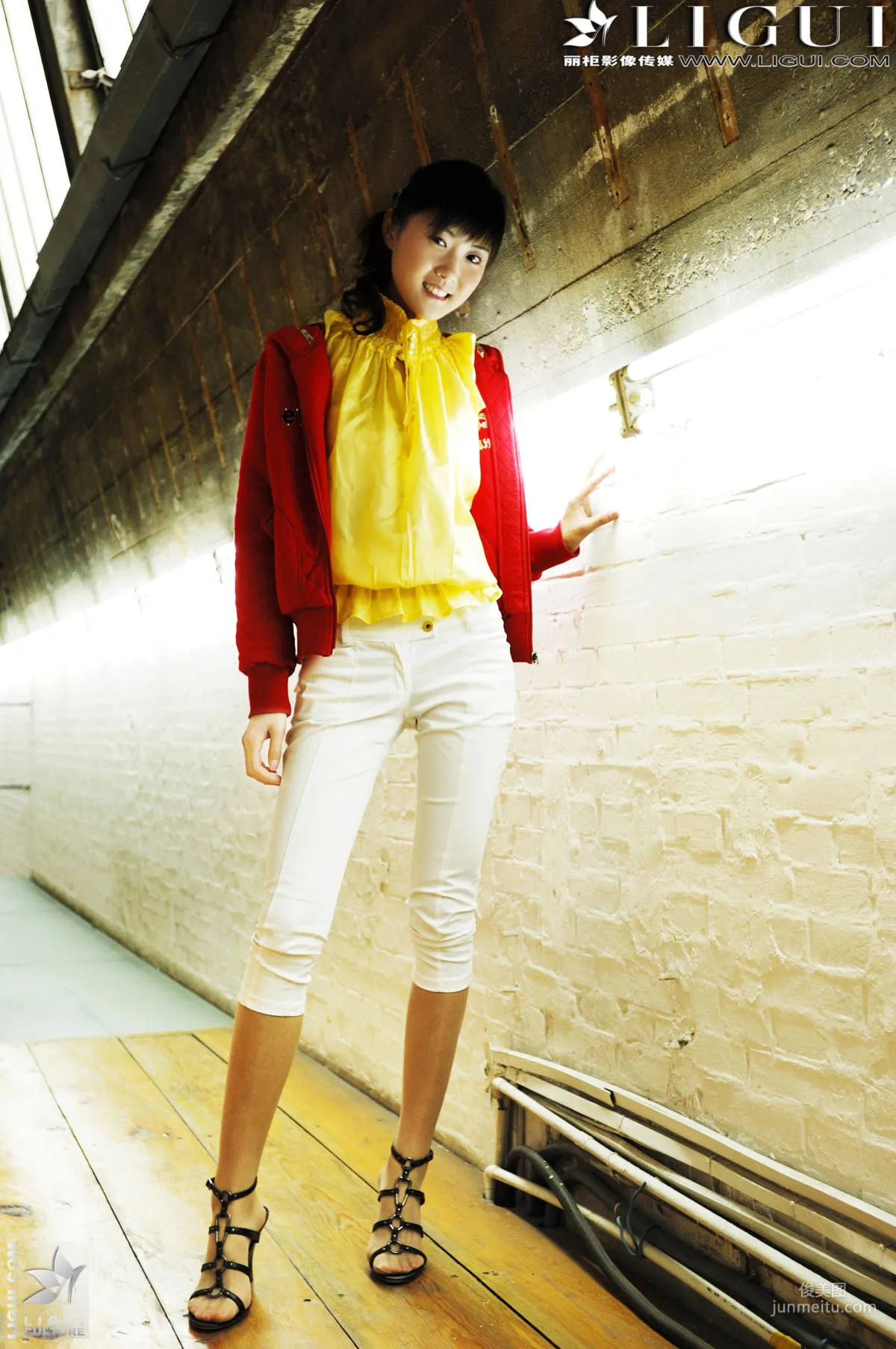 [Ligui] Model Ting Ting Street Snap High Heels Series Legs and Silk Feet Photo photo 12
