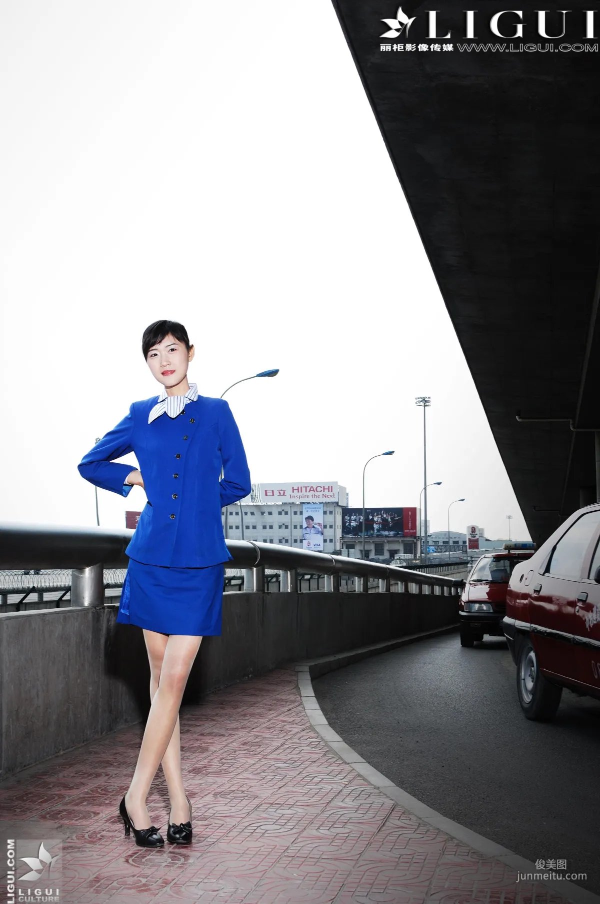 Model Ting Ting Flight Attendant Series [Ligui] Beautiful Legs and Feet Photos photo 38