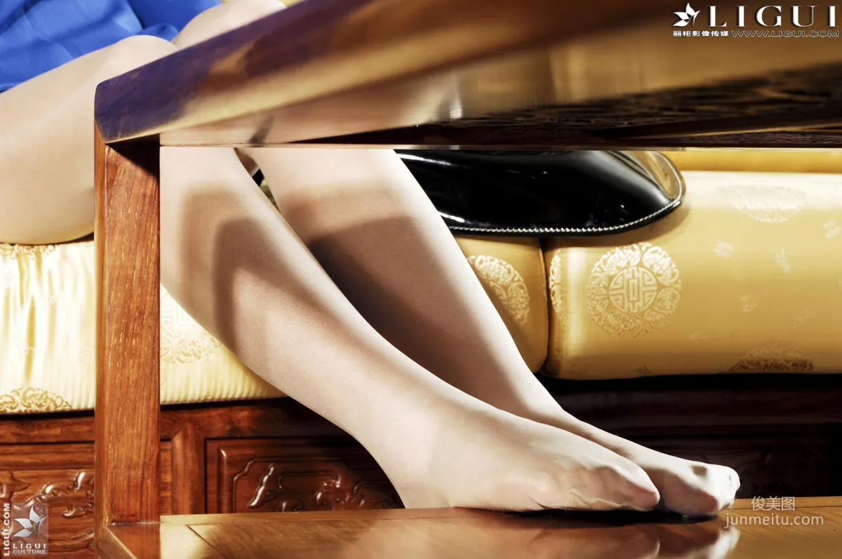 Model Ting Ting Flight Attendant Series [Ligui] Beautiful Legs and Feet Photos photo 9