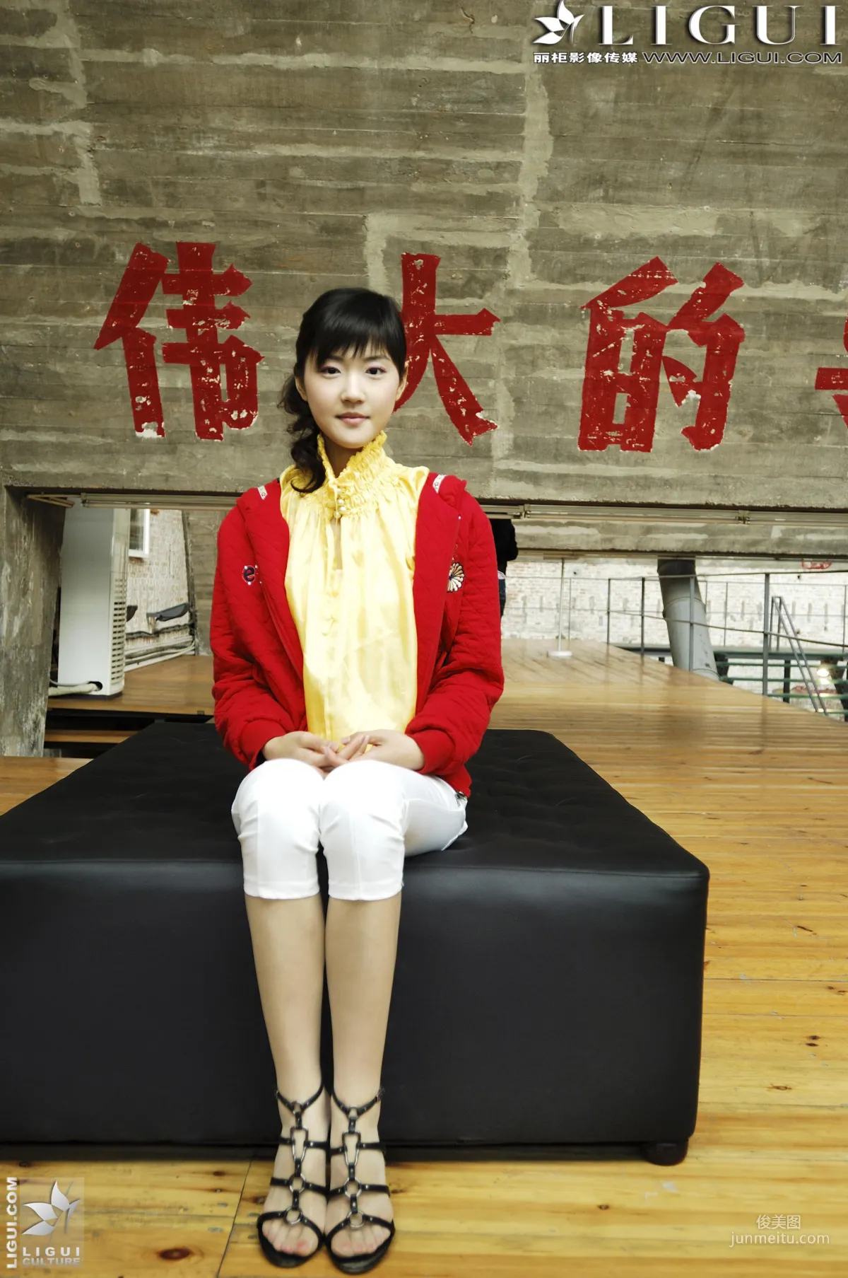 [Ligui] Model Ting Ting Street Snap High Heels Series Legs and Silk Feet Photo photo 10