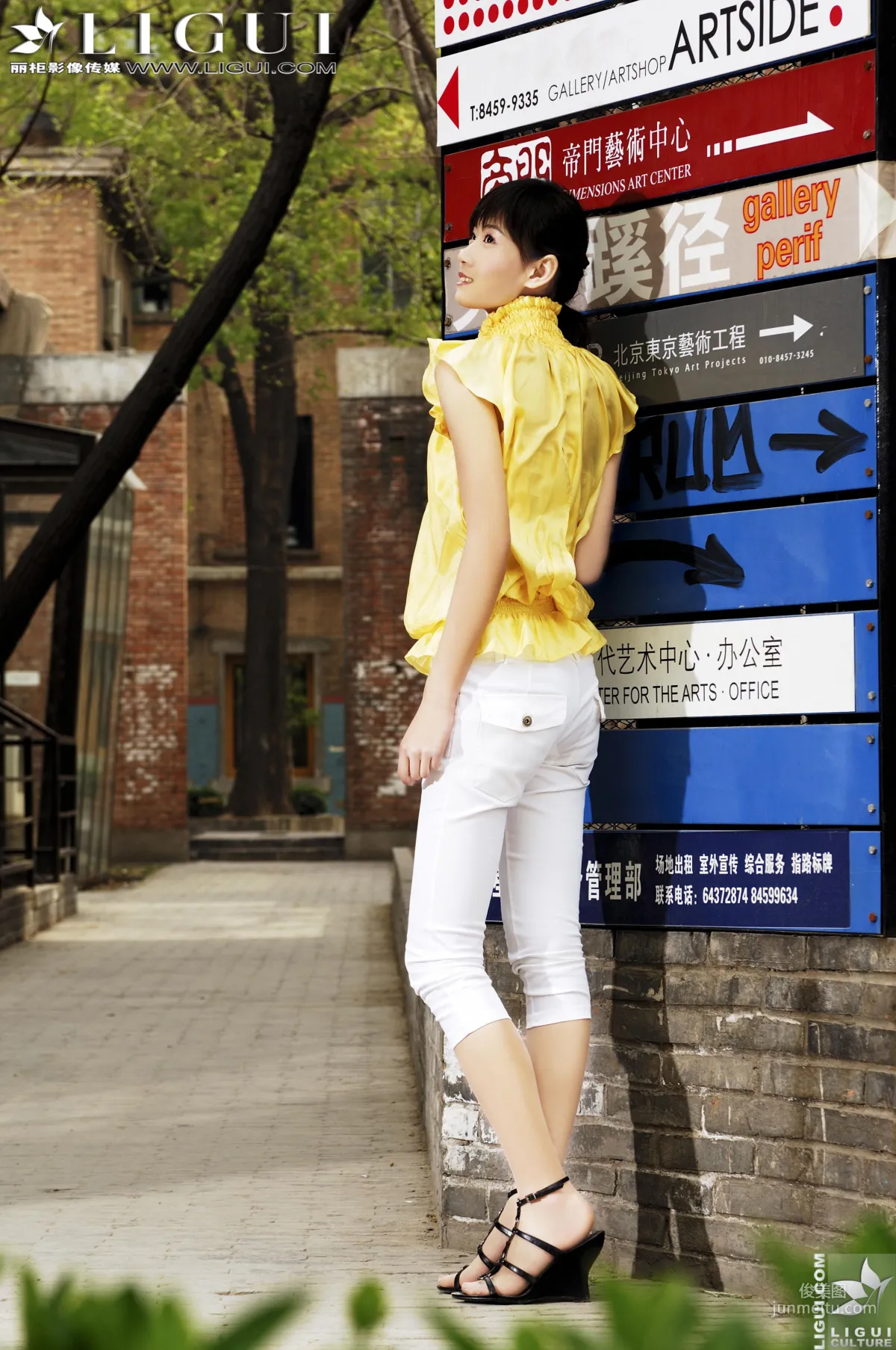 [Ligui] Model Ting Ting Street Snap High Heels Series Legs and Silk Feet Photo photo 5