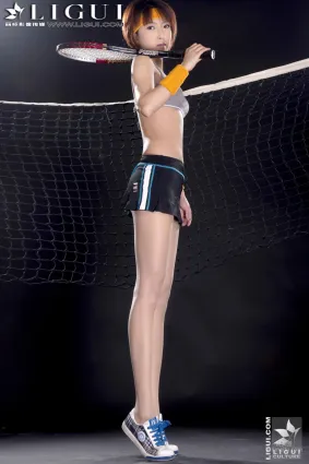 Model 美美《羽毛球美人絲足秀》上中下合集 [麗櫃LiGui] 美腿玉足寫真圖片