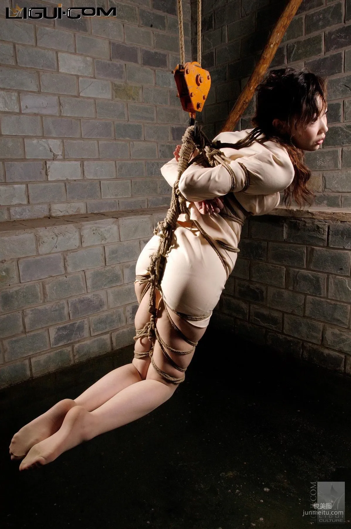 Model Lu Lu Aerial Suspension Bondage [Ligui] Silk Stockings Photos photo 35