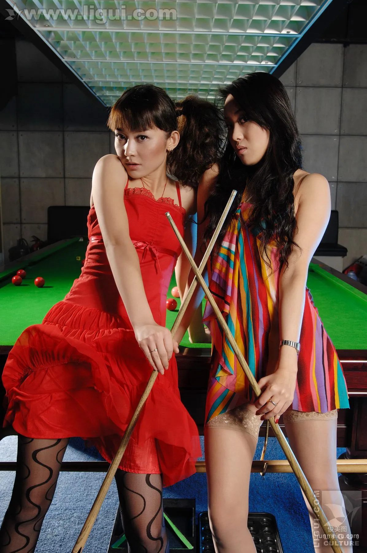 Model Mi Huimei, Lin Da, Stockings Beauties Play Billiards [Ligui] Beautiful Legs and Feet Photos photo 69