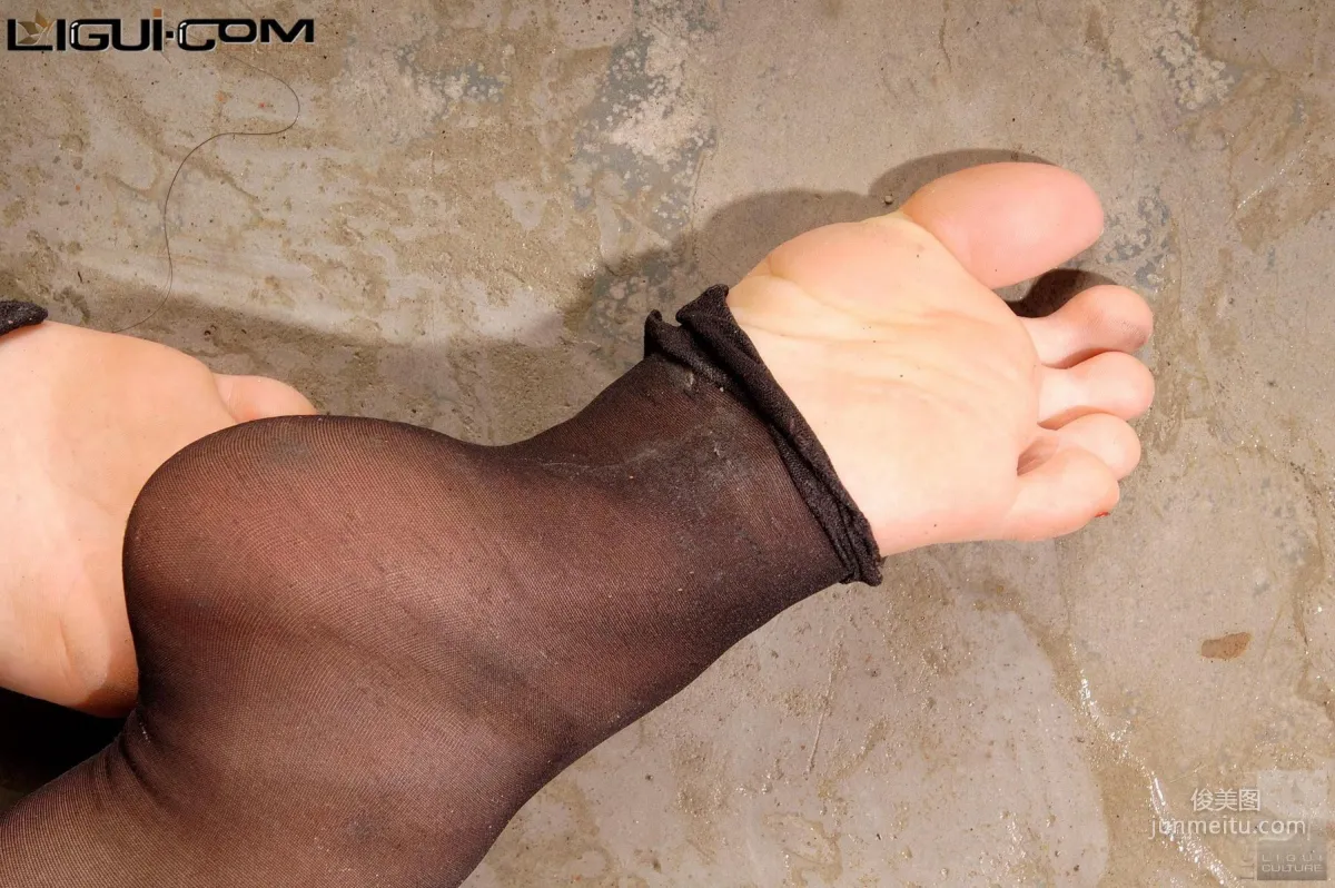 [Ligui] Model Lu Lu 'Finger and Toe Cuffs Series' Silk Feet Photos photo 26