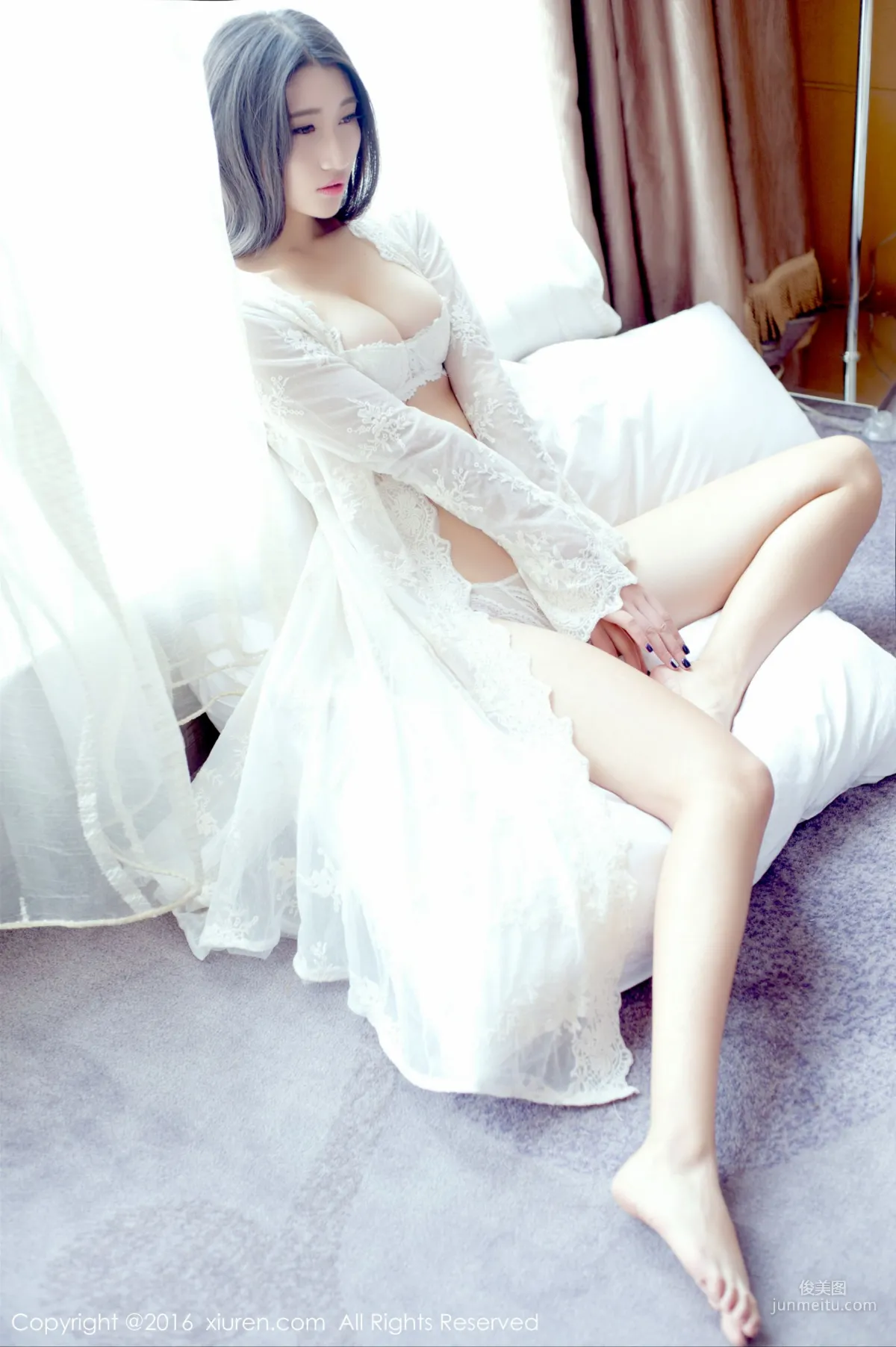 Su Yunjin, Semi-Transparent Stockings Wet Body, Lace Pajamas, Hotel Vacuum Bathrobe [XiuRen] No.632 Photo Set photo 31