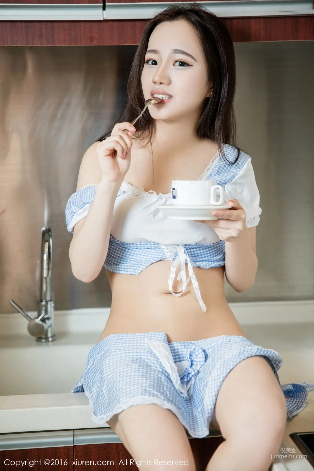 baby Jiayin, See-Through Outfit, Maid Outfit and Bathroom Wet Body Series [XiuRen] No.580 Photo Set photo 17