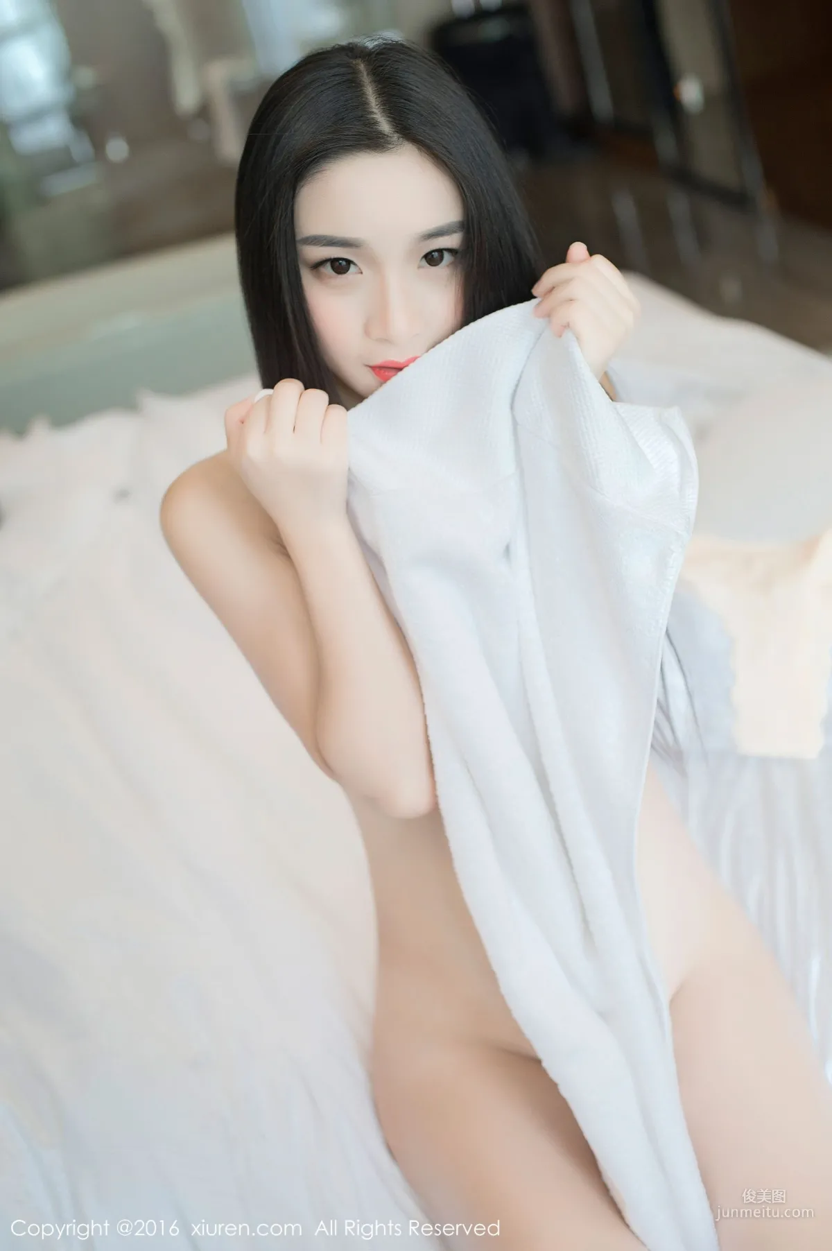 Qimeng Cherish, High-Cut School Uniform with Leopard Print, Vacuum Bath Towel [XiuRen] No.645 Photo Set photo 27
