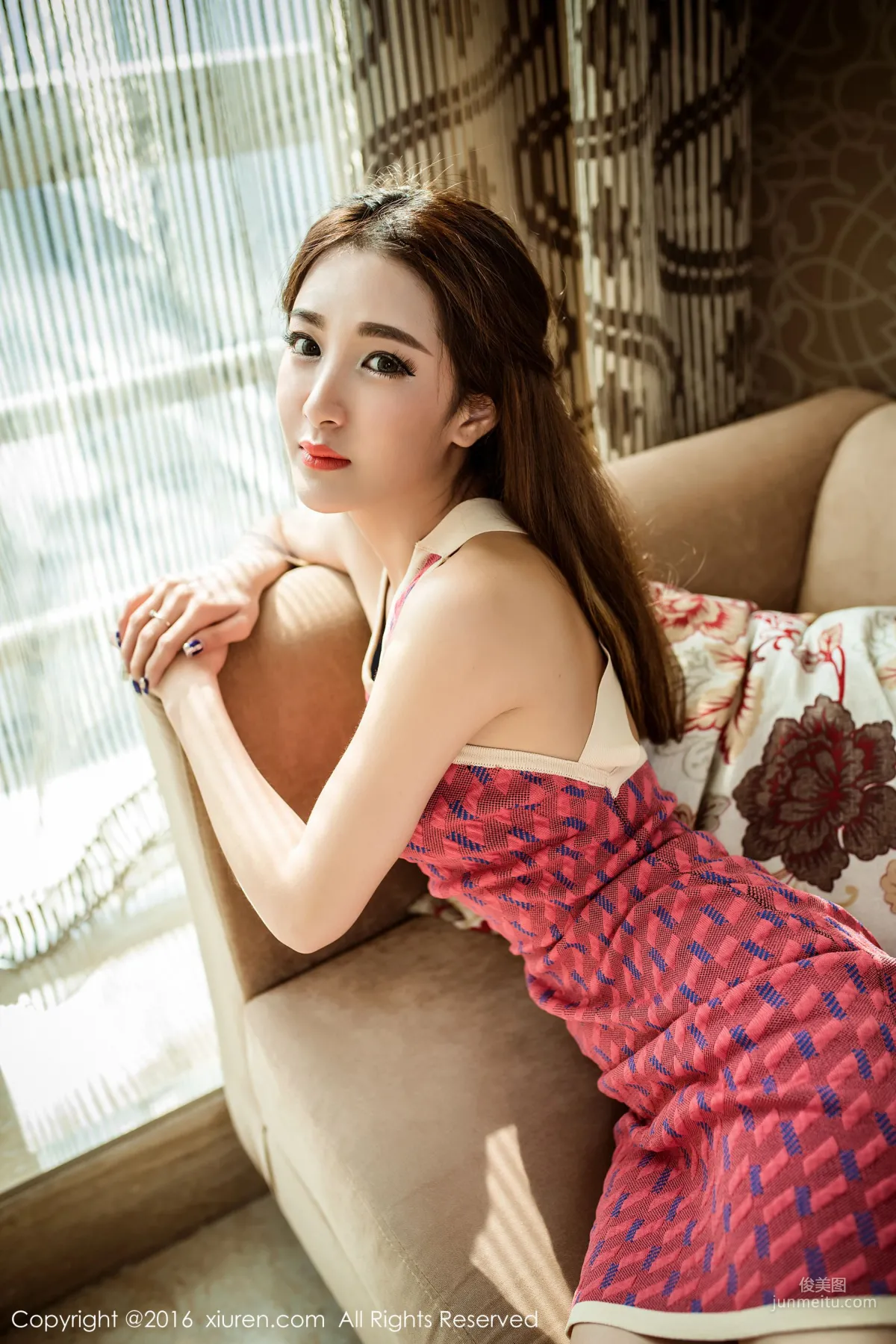 Sugar Liang Ying Short Skirt, Sheer Vest, Black Stockings [XiuRen] No.569 Photo Set photo 4