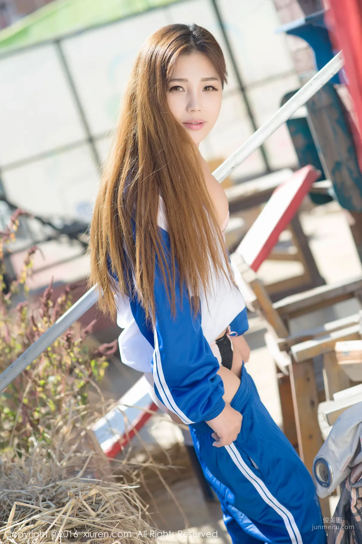 Zhou Yuran, High School Uniform Outdoor Big Bust, Classic Japanese School Uniform [XiuRen] No.651 Photo Set photo 62