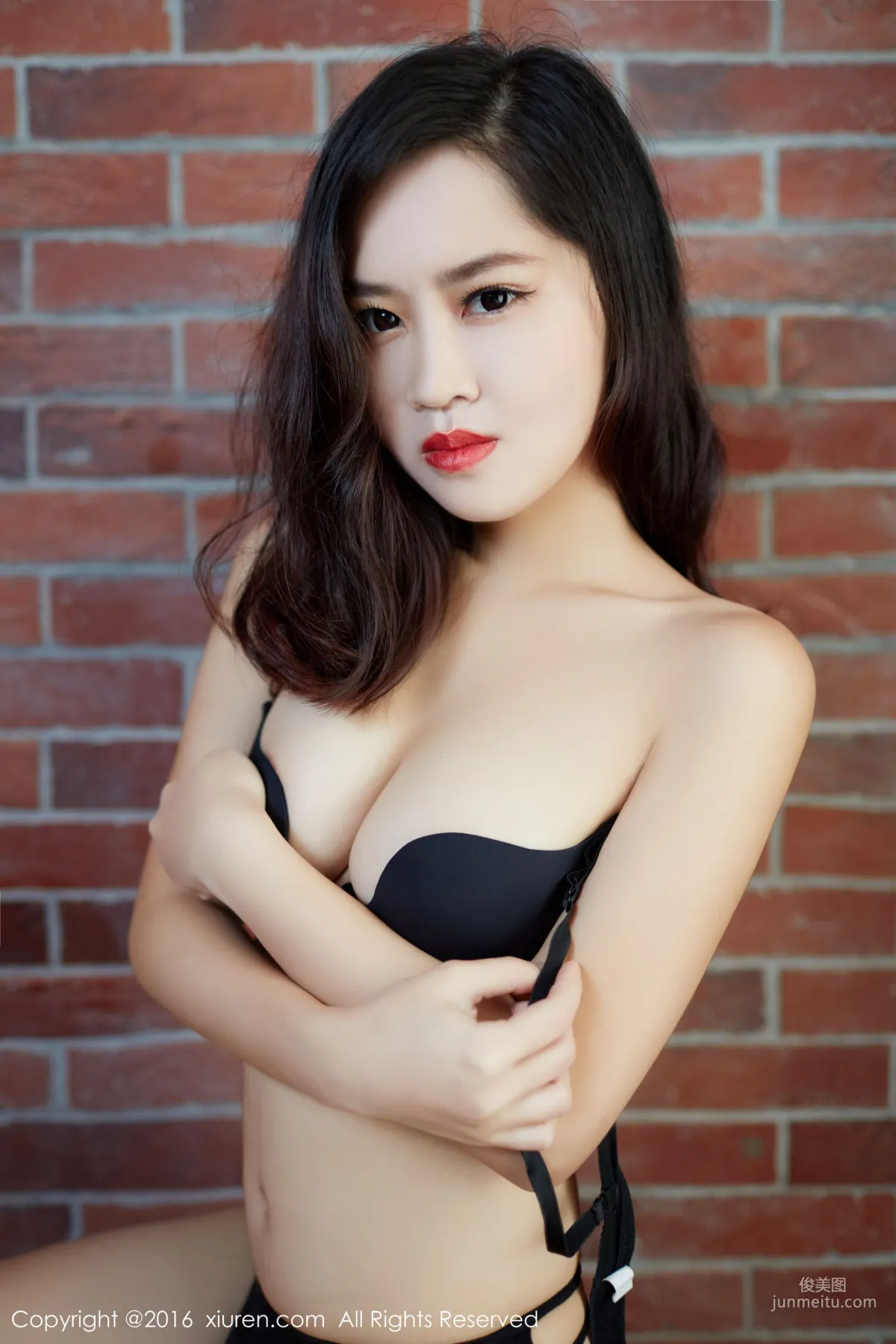Dangyang Crystal, Leopard Print Lingerie, Black Stockings Lingerie + See-Through Outfit [XiuRen] No.592 Photo Set photo 38