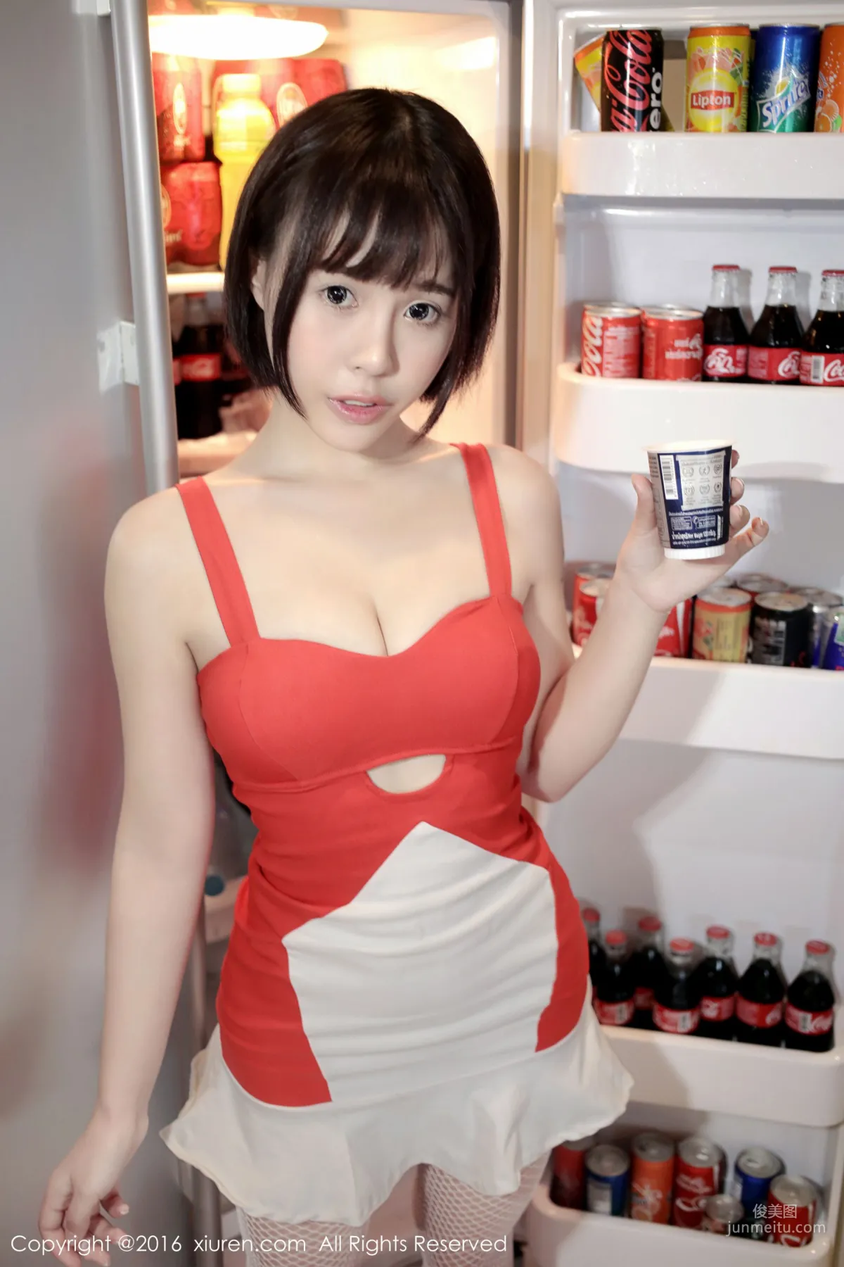 Evelyn Ai Li, Little Red Dress [XiuRen] No.665 Photo Set photo 15