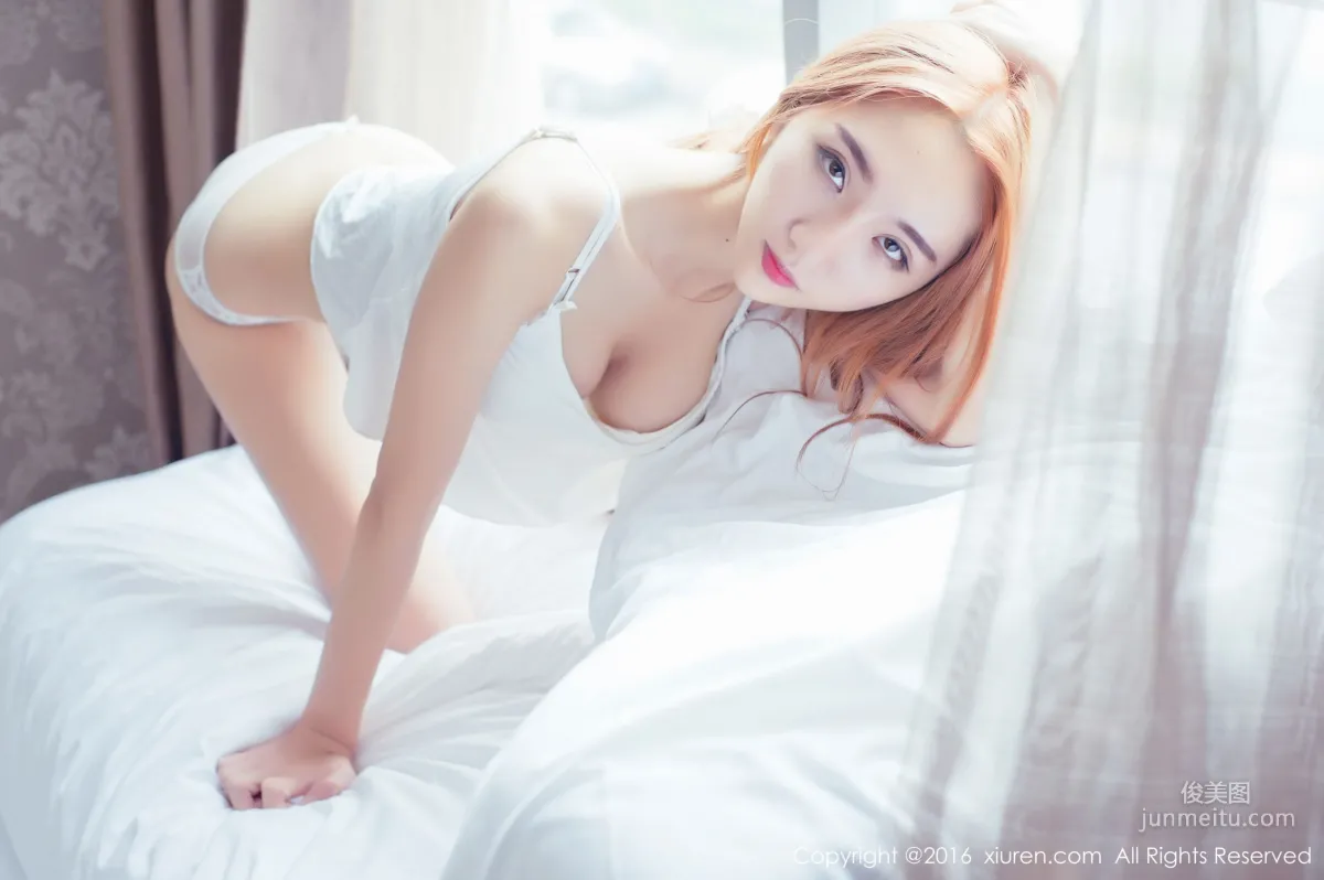 Beautiful Singer @wuli Yan Su Pink Lingerie, Lace Nightgown and Vacuum Suspenders [XiuRen] No.619 Photo Set photo 2