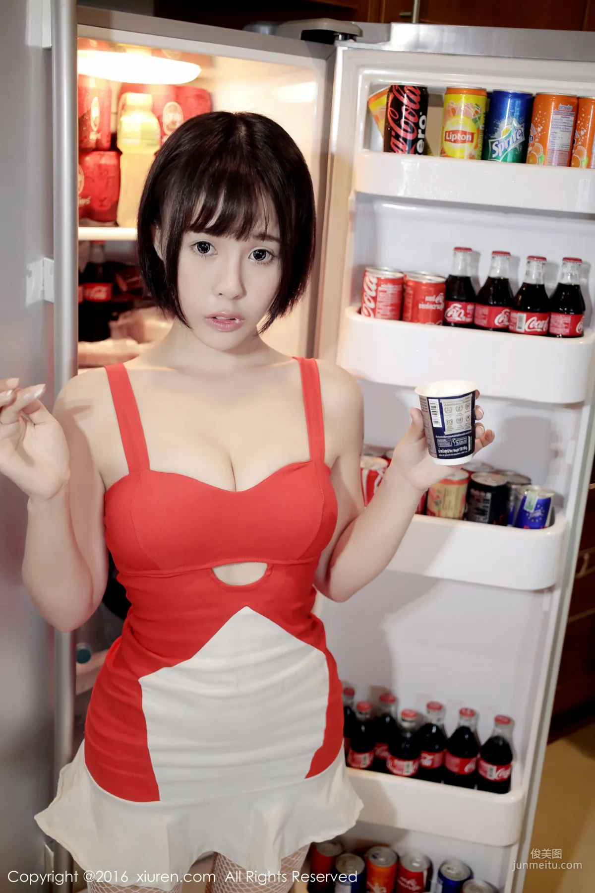 Evelyn Ai Li, Little Red Dress [XiuRen] No.665 Photo Set photo 16