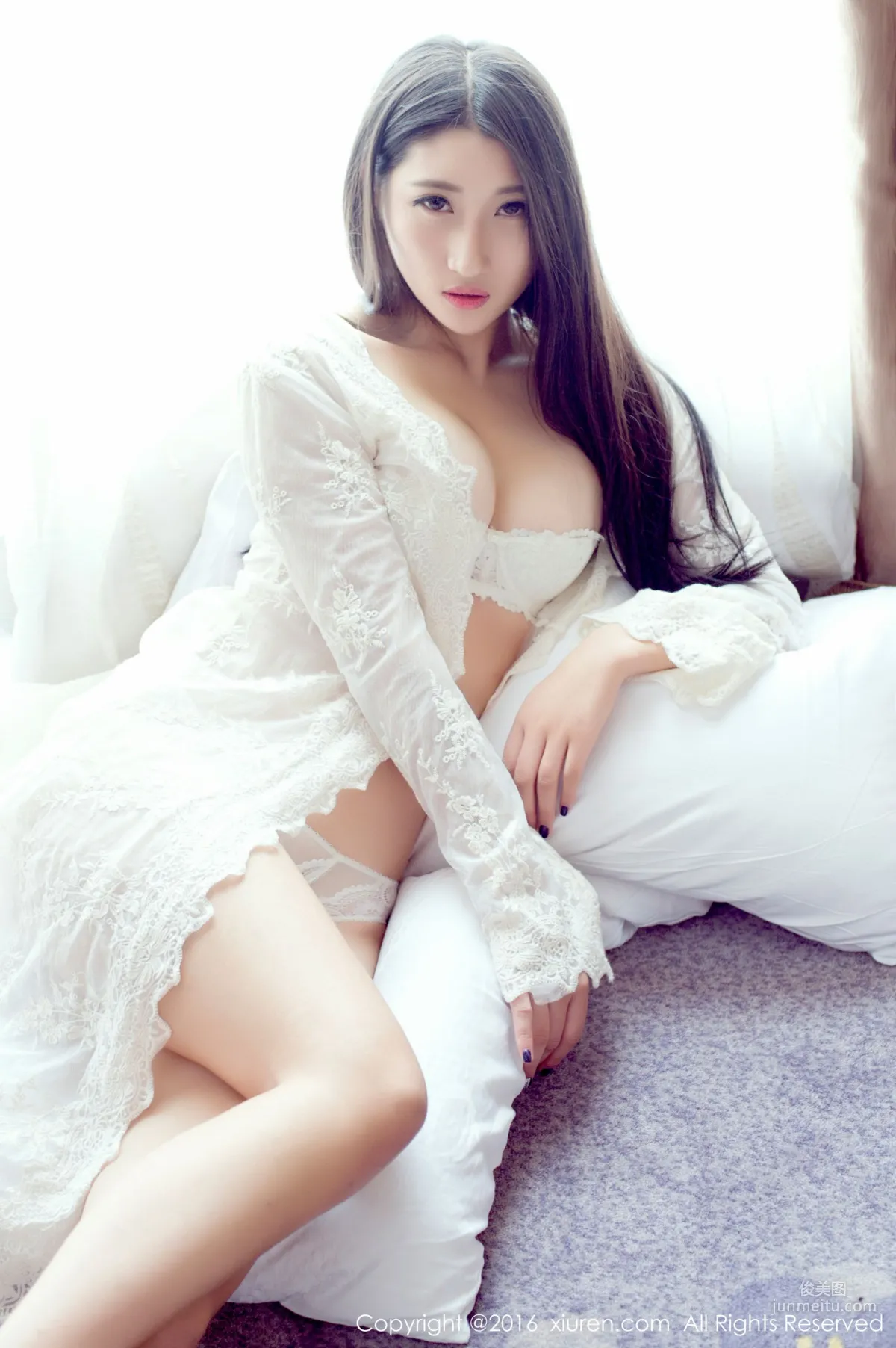Su Yunjin, Semi-Transparent Stockings Wet Body, Lace Pajamas, Hotel Vacuum Bathrobe [XiuRen] No.632 Photo Set photo 22