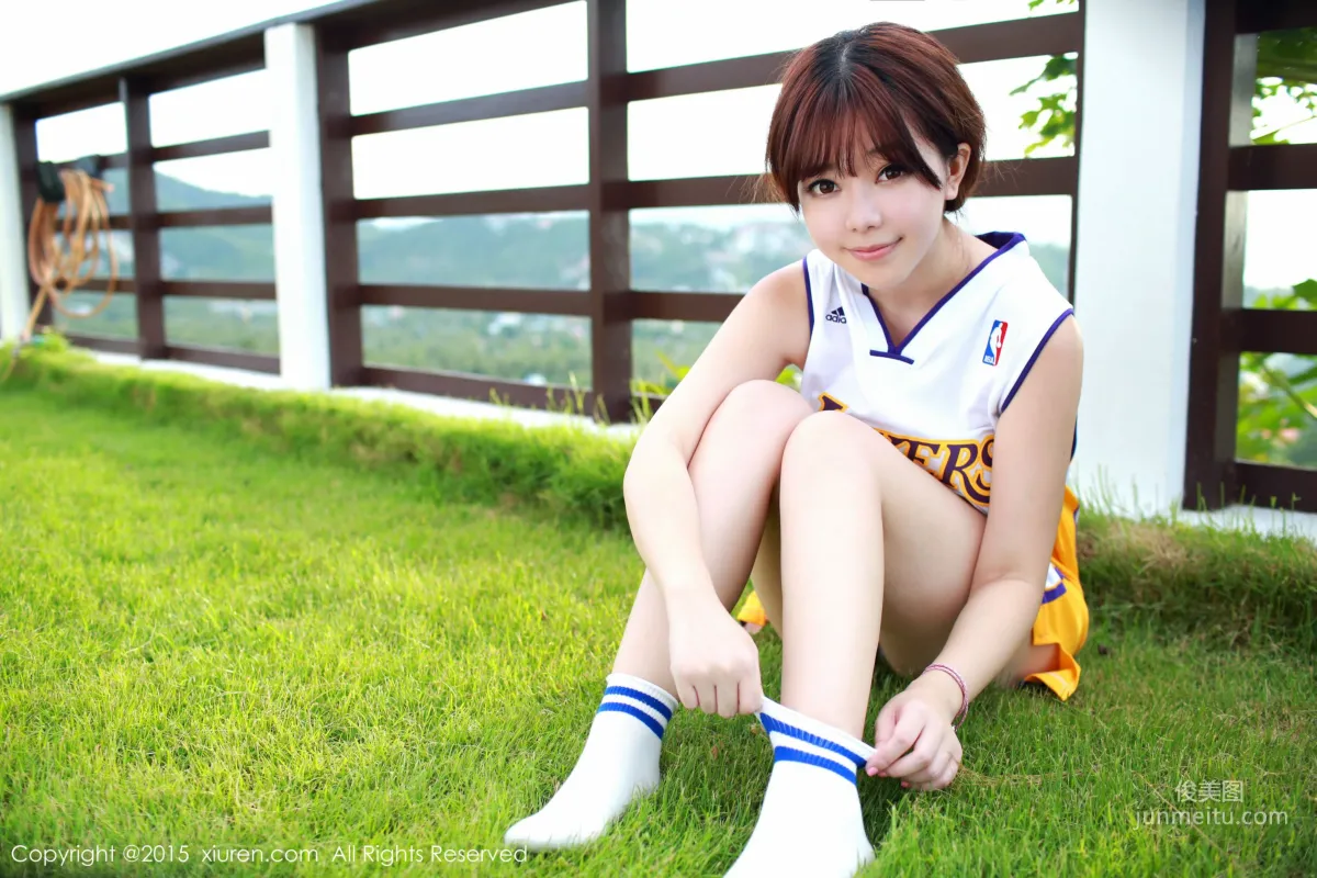 Liu Feier Faye Kobe Basketball Jersey + Cloth Strip Lingerie [XiuRen] No.452 Photo Set photo 7