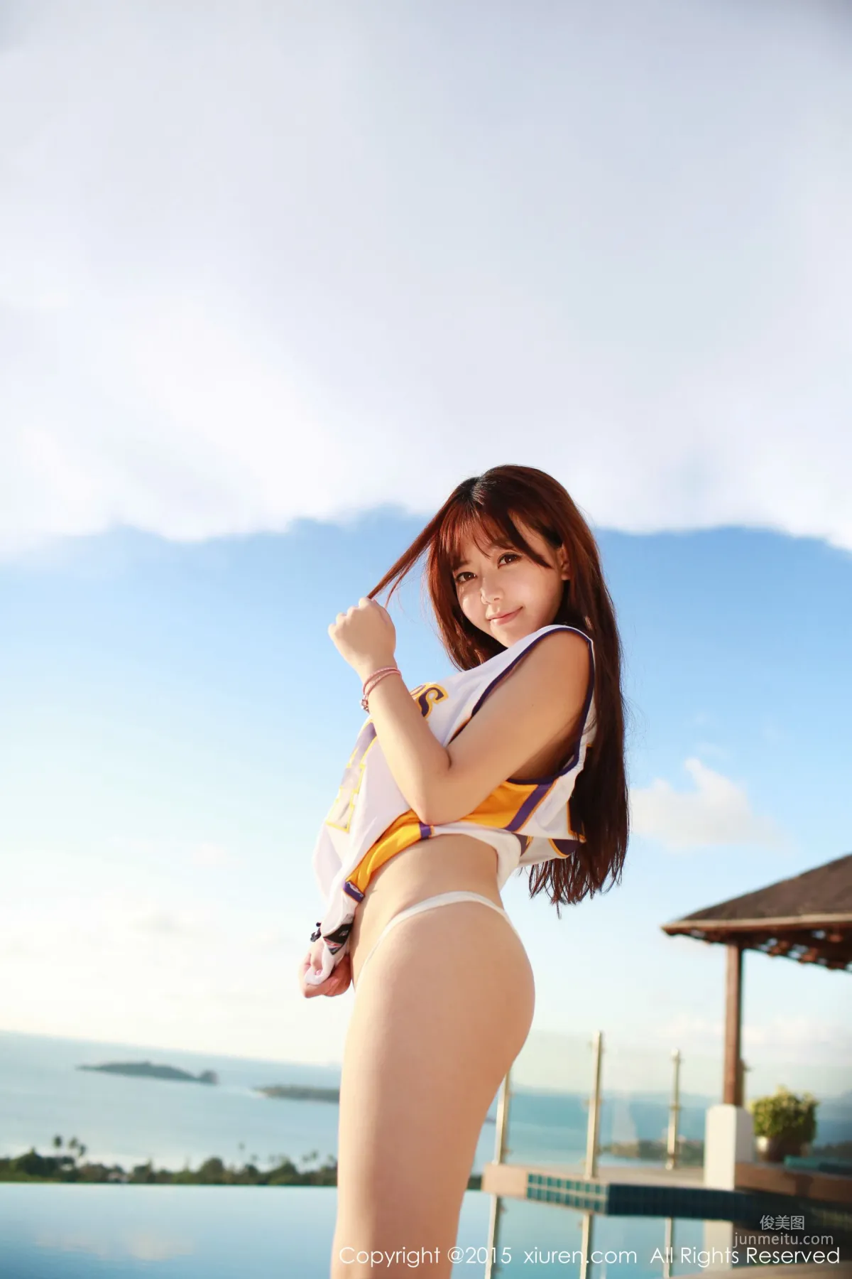 Liu Feier Faye Kobe Basketball Jersey + Cloth Strip Lingerie [XiuRen] No.452 Photo Set photo 17