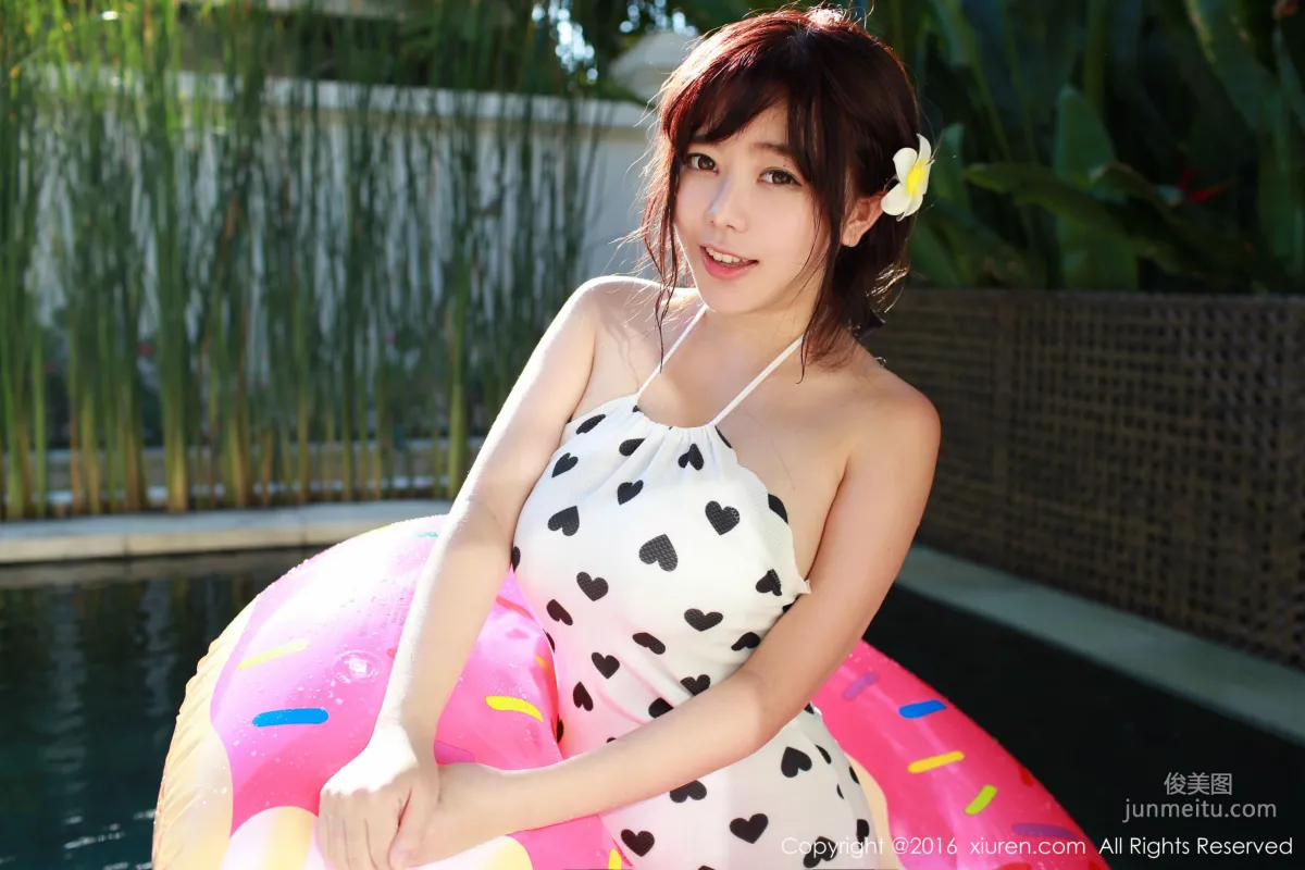 Liu Feier Faye, Suspender Denim Hot Pants + Bikini [XiuRen] No.470 Photo Set photo 50