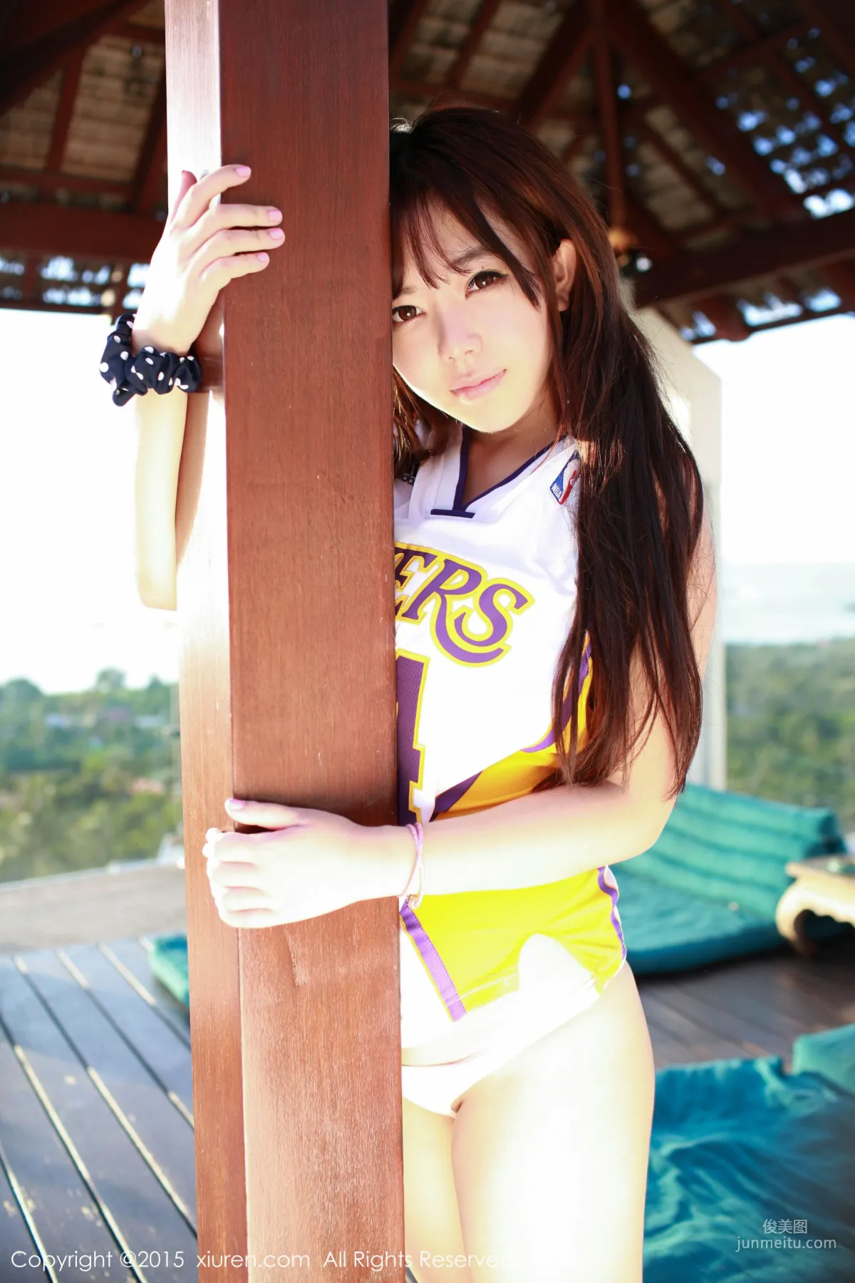Liu Feier Faye Kobe Basketball Jersey + Cloth Strip Lingerie [XiuRen] No.452 Photo Set photo 28