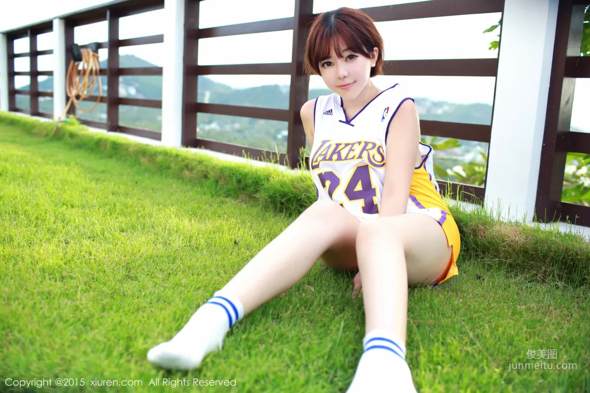 Liu Feier Faye Kobe Basketball Jersey + Cloth Strip Lingerie [XiuRen] No.452 Photo Set photo 8